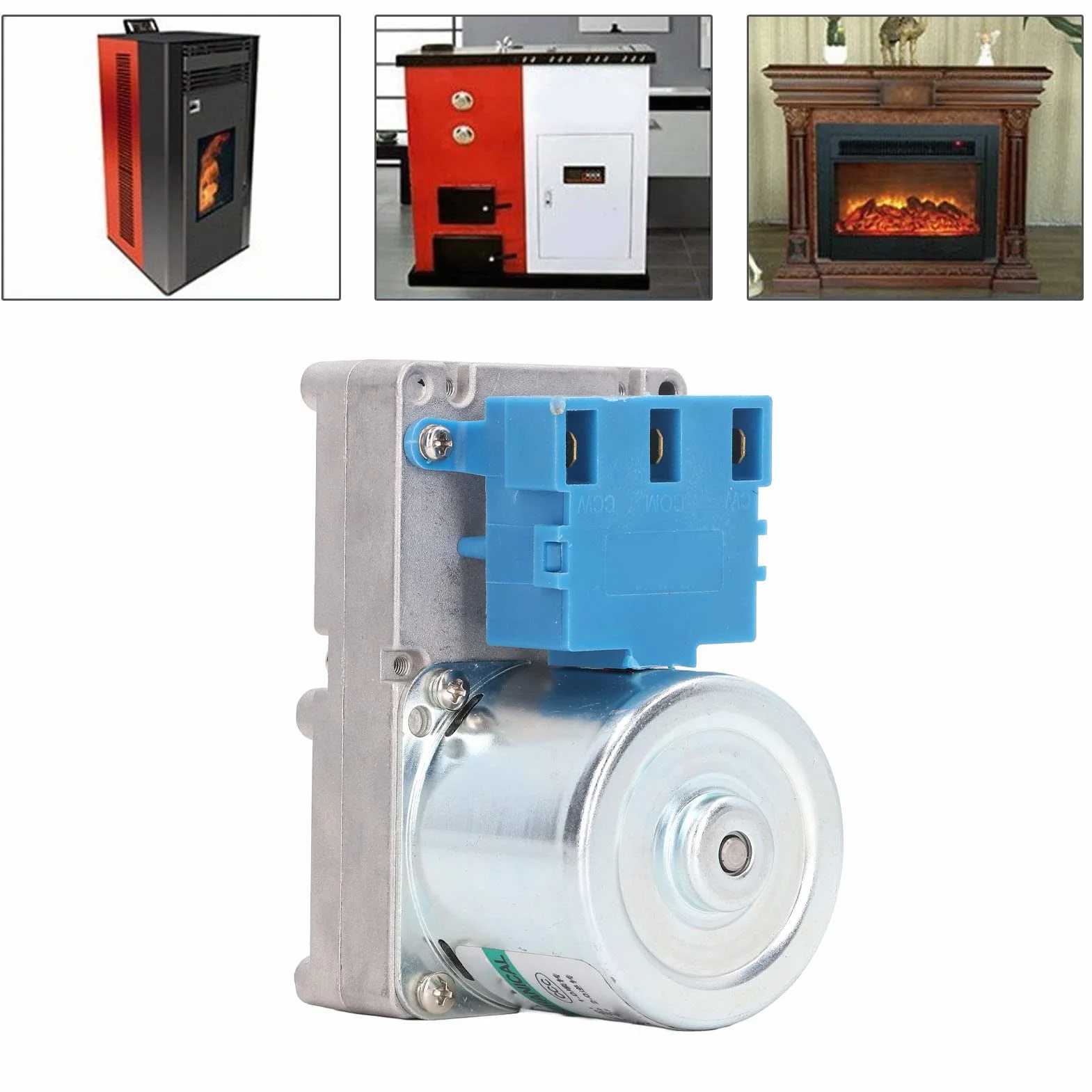 Piec na pellet z motoreduktorem AC220V, wymienny silnik na pellet do silnika śrubowego do pieca na pellet, dla PHC90 odlew PP60 PP60 RF PP70 PP130 PP130 B (2 obr./min)