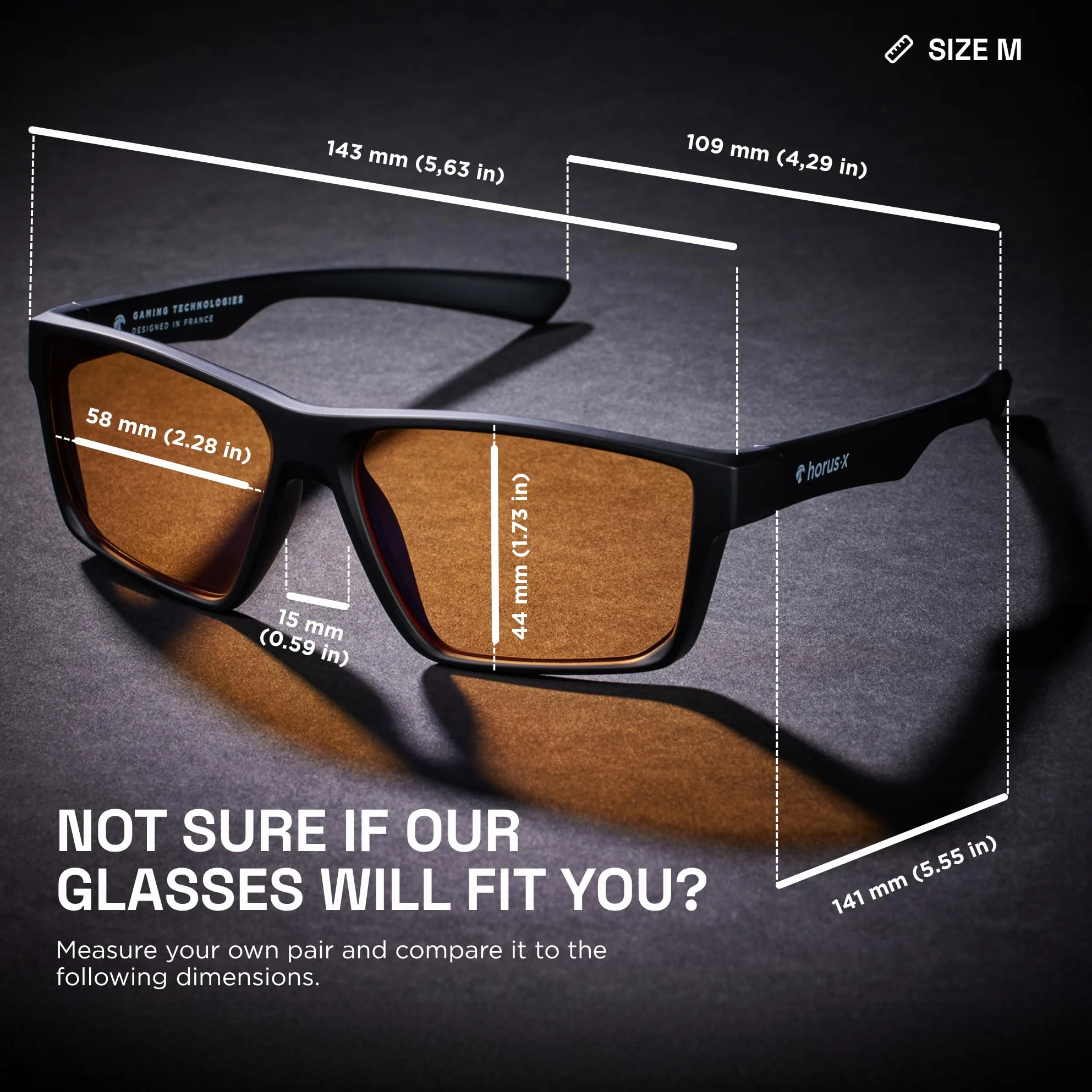Horus X Okulary Przeciw Niebieskiemu Światłu Antyrefleksyjne Gaming V3