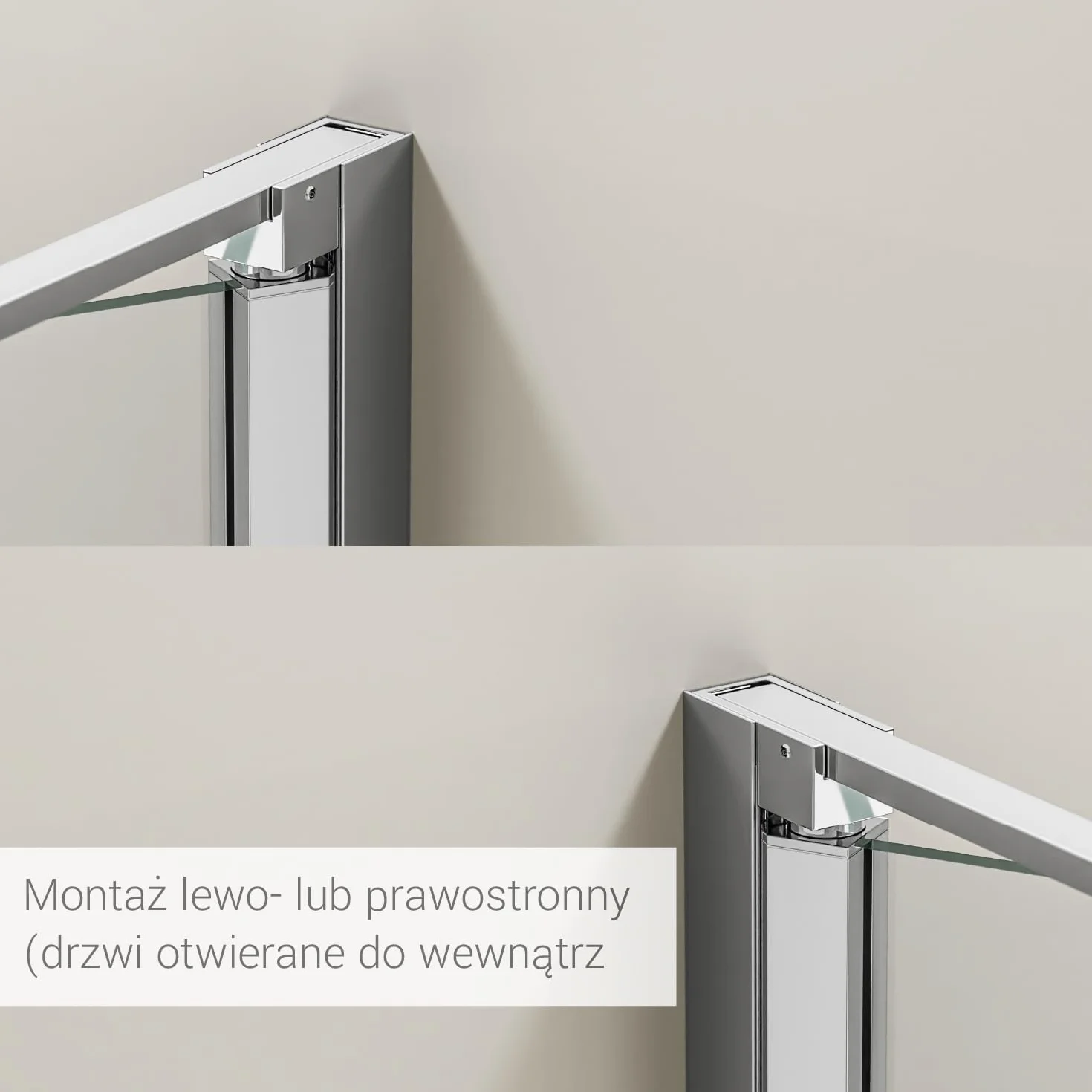 BERNSTEIN Kabina prysznicowa narożna kabina prysznicowa 8 mm nano mechanizm podnoszenia i opuszczania ESG szklany parawan prysznicowy EX416-100 x 100 x 195 cm