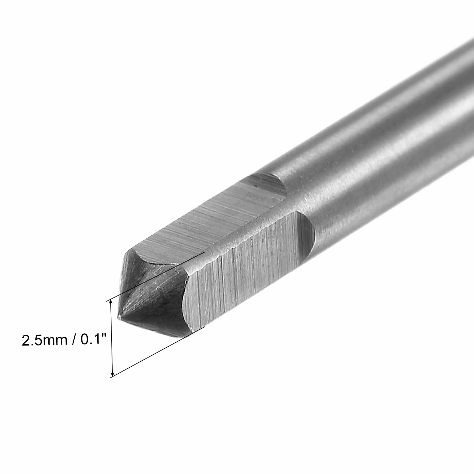 QUARKZMAN Gwintownik metryczny M3 x 0,35 H2 100 mm bardzo długi prosty frez do gwintów