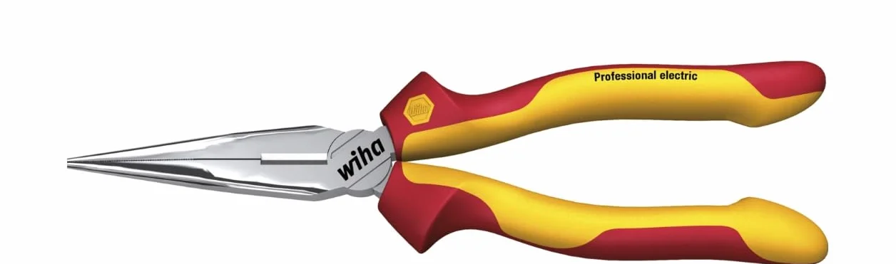 Wiha Pęseta półokrągła Professional z ostrzem do cięcia, prosty kształt 160 mm, 6 1/2" (26720)