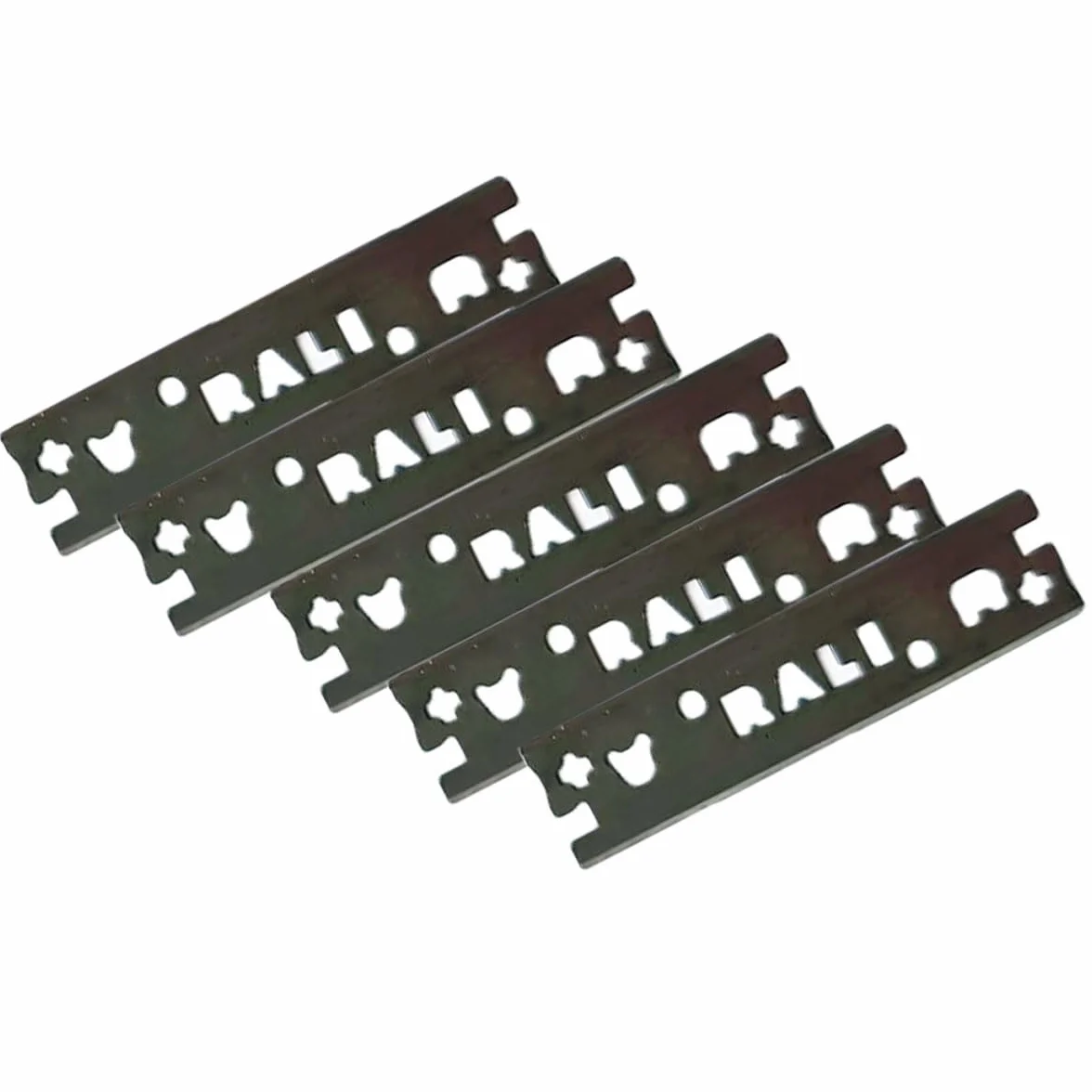RALI Zestaw 5 sztuk chromowanych ostrzy 48 mm do strugania RALI 105, 220, 260 | odwracalne ostrze Bi-Cut, koniec z ostrzeniem | ostrza stolarskie do wszystkich rodzajów drewna
