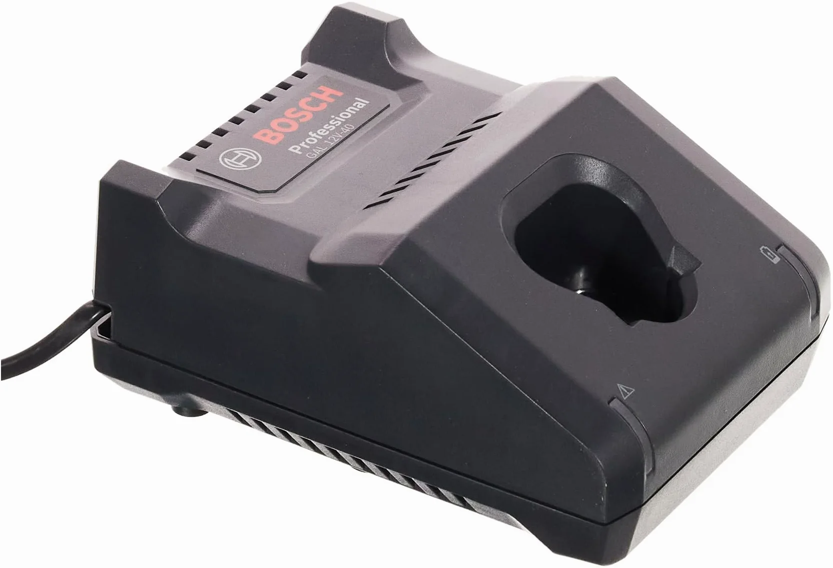Bosch Accessories Szybka ładowarka jednonapięciowa do akumulatorów litowo-jonowych GAL 12V-40 (osprzęt do akumulatorów litowo-jonowych 12 V do urządzeń akumulatorowych firmy Bosch)