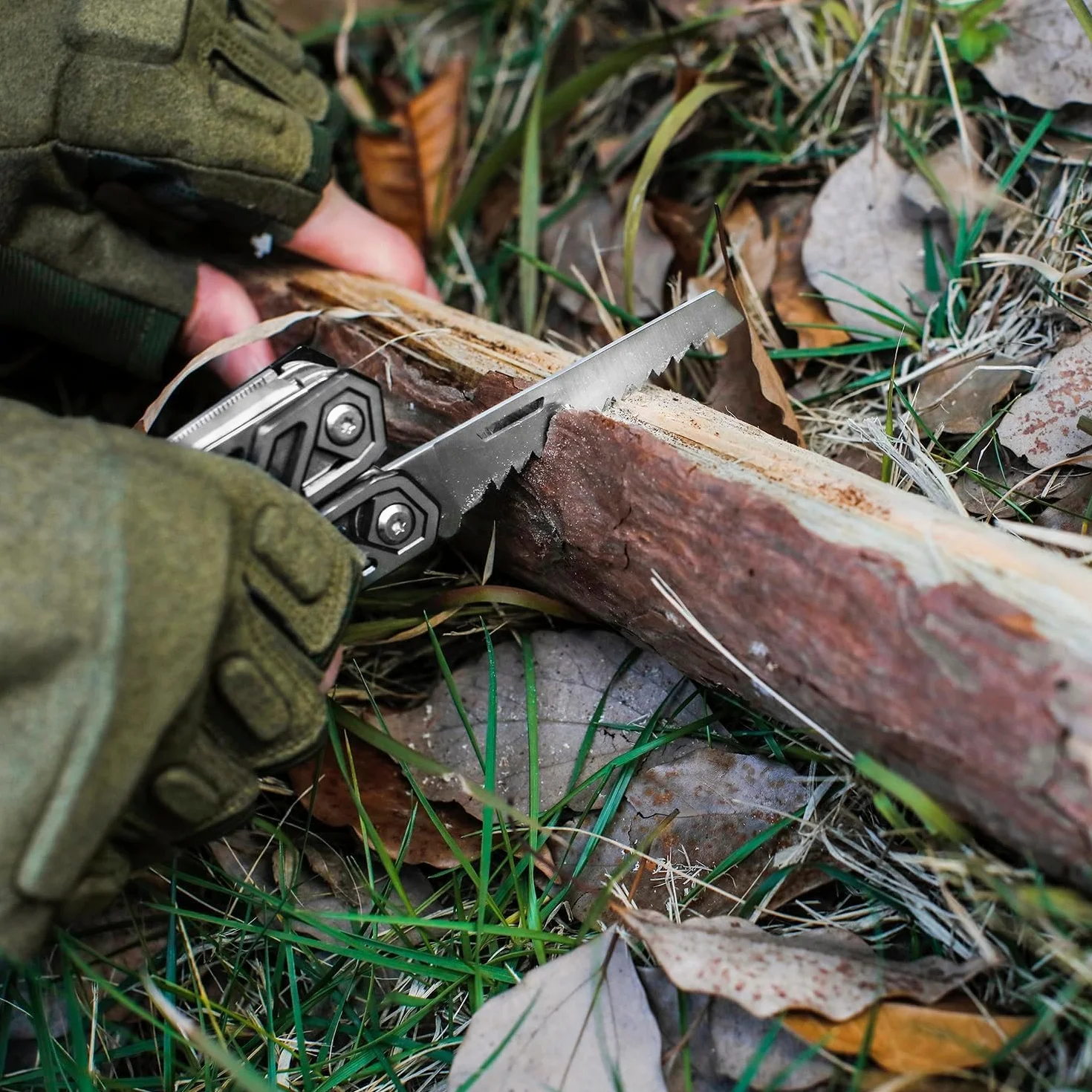 Mossy Oak szczypce wielofunkcyjne, 21 w 1, wielofunkcyjne narzędzie ze szczypcami, składany nóż Mulitool na kemping, wędrówki, w zestawie z przenośnym etui