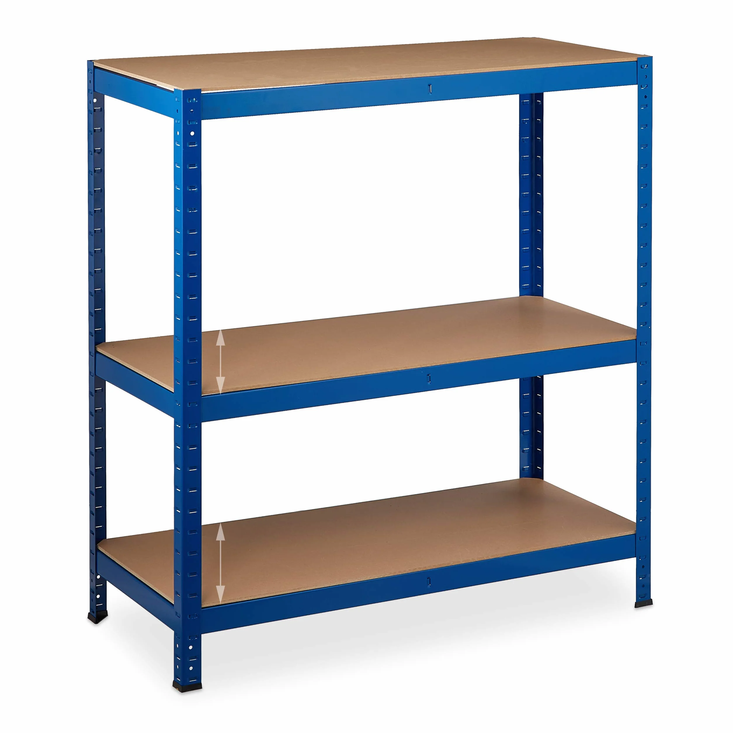 Relaxdays Regał XL stal 220x100x45 cm nośność 1325 kg 5 półek niebieski