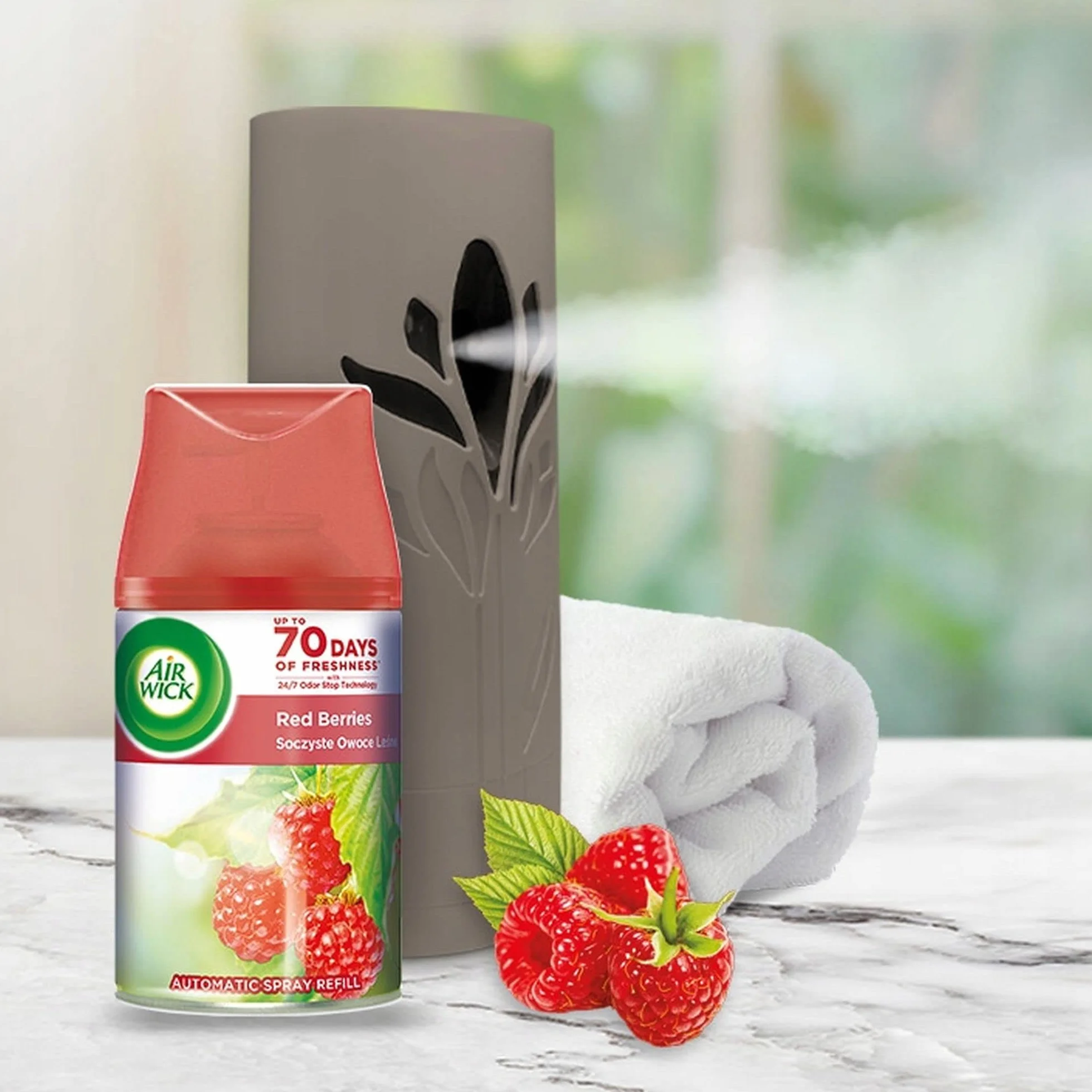 Air Wick Freshmatic Soczyste Owoce Leśne/Red Berries 250 ml Komplet