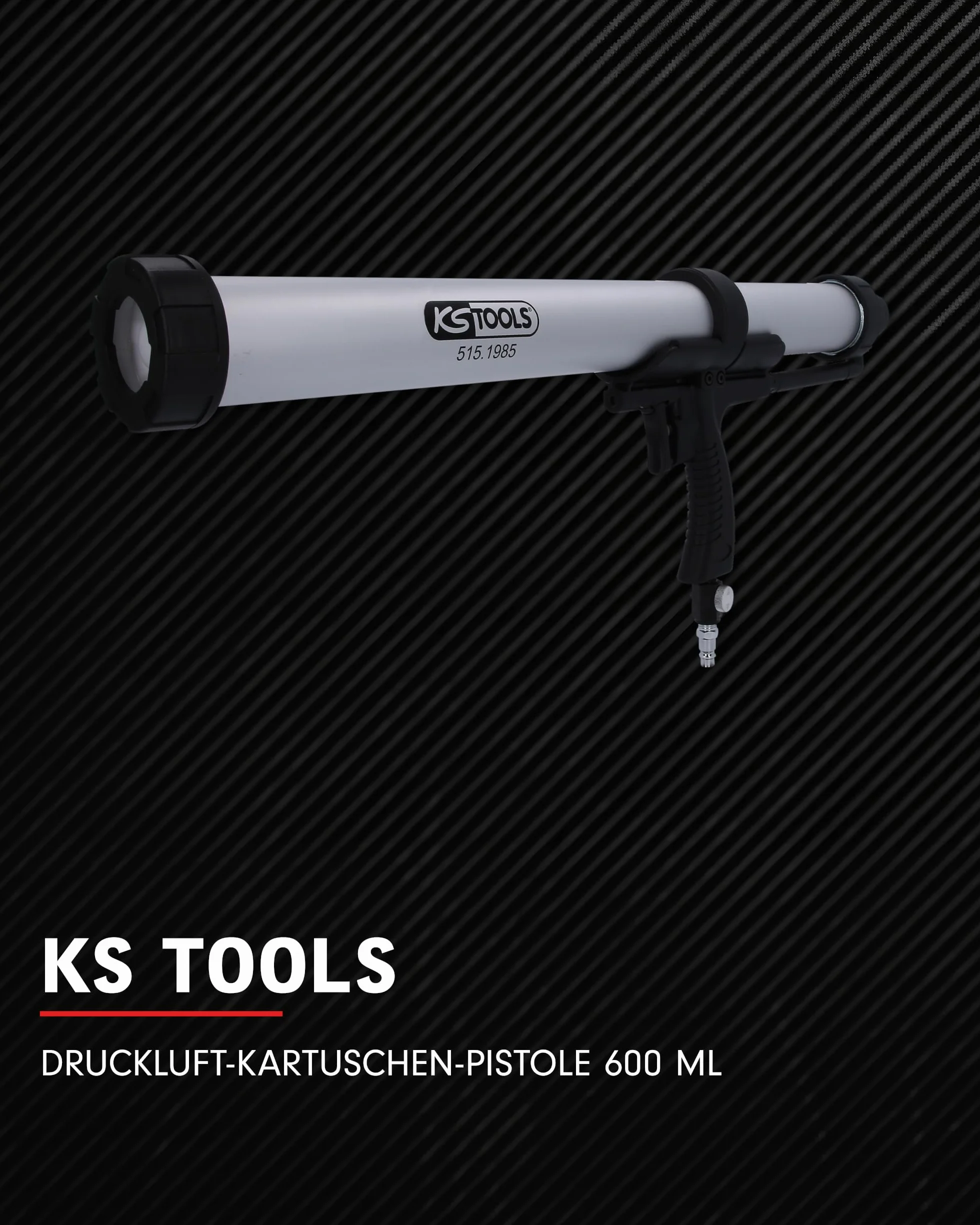 KS Tools 515.1985 Pistolet pneumatyczny do kartuszy 600 ml