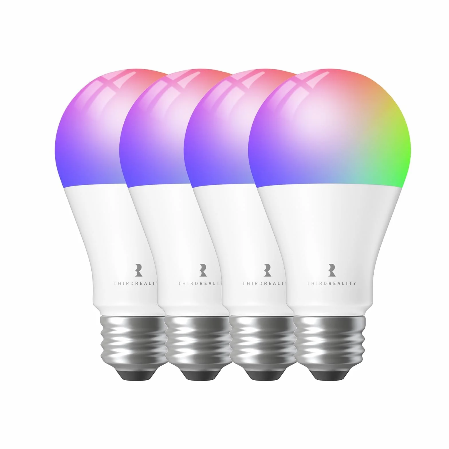 THIRDREALITY Zigbee A19 inteligentna kolorowa żarówka ZL4 4-pak E27, kompatybilna z Home Assistant, SmartThings, Aeotec, Homey, Hubitat, Echo