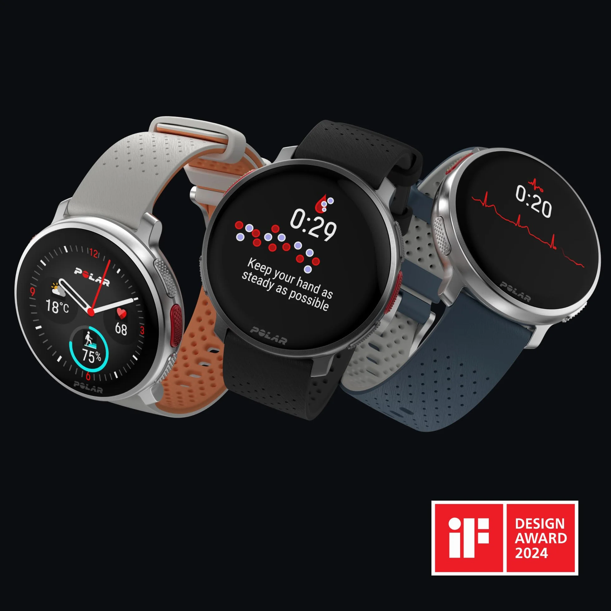 Polar Vantage V3, zegarek sportowy z GPS, zaawansowany czujnik tętna i wydłużony czas pracy baterii, smartwatch dla mężczyzn i kobiet, mapy offline, zegarek do biegania, zegarek do triathlonu