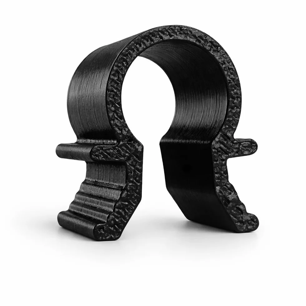 Klipsy do kabli do profili aluminiowych rowek 8 - uchwyt na kabel czarny - obejma Omega - wysokiej jakości i wytrzymałe (100 sztuk)