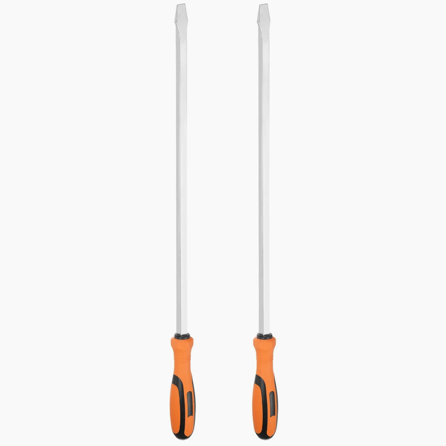 QUARKZMAN 2 szt. Śrubokręt SL13 30" bardzo długi 23" kwadratowy trzpień CR-V śrubokręt płaski z nasadką młotkową dla przemysłu i napraw samochodowych