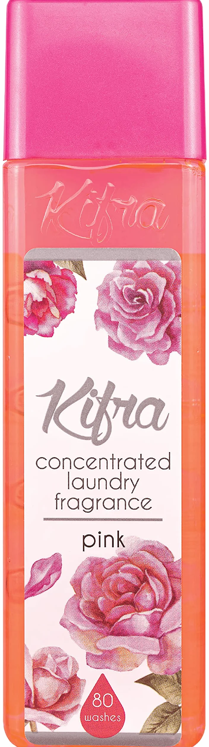 Kifra Pink skoncentrowane perfumy do prania 200 ml, 80 cykli prania, długotrwały zapach do prania