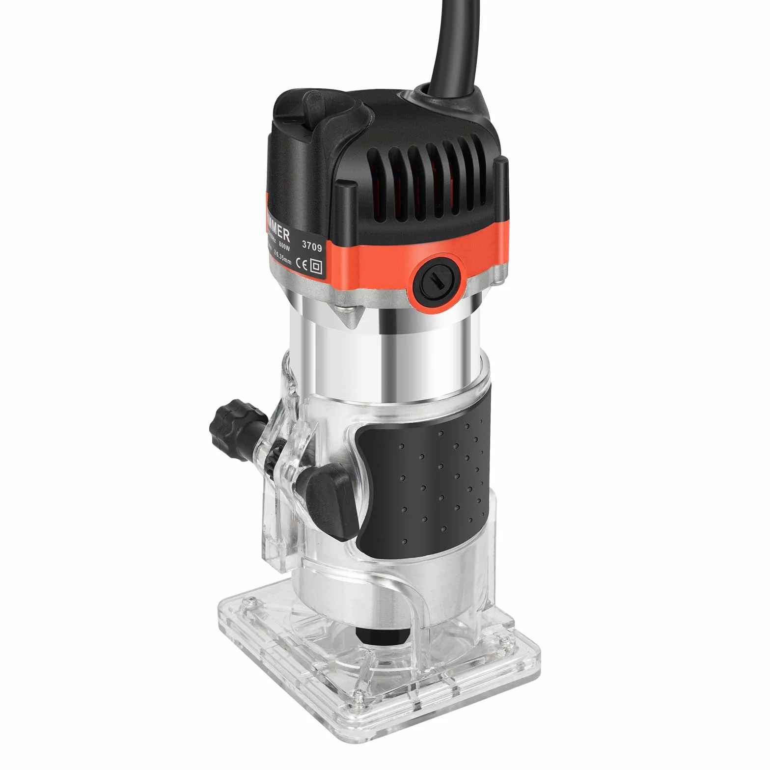 Elektryczna frezarka górnowrzecionowa jednoręczna, 800 W Rimmer Router Frez krawędziowy, zestaw frezów do drewna, elektryczny laminat do drewna palmowego Router Joiner Tool 30000 obr./min, do