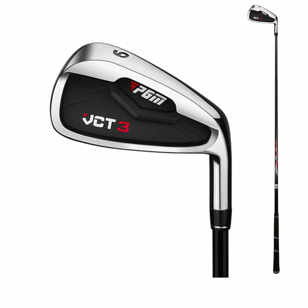 Męskie kluby golfowe VCT3 Iron #5/6/7/8/9/P/S praworęczny profesjonalny słupek ze stali nierdzewnej/trzon węglowy męski golf Putter Club (7-stalowy)