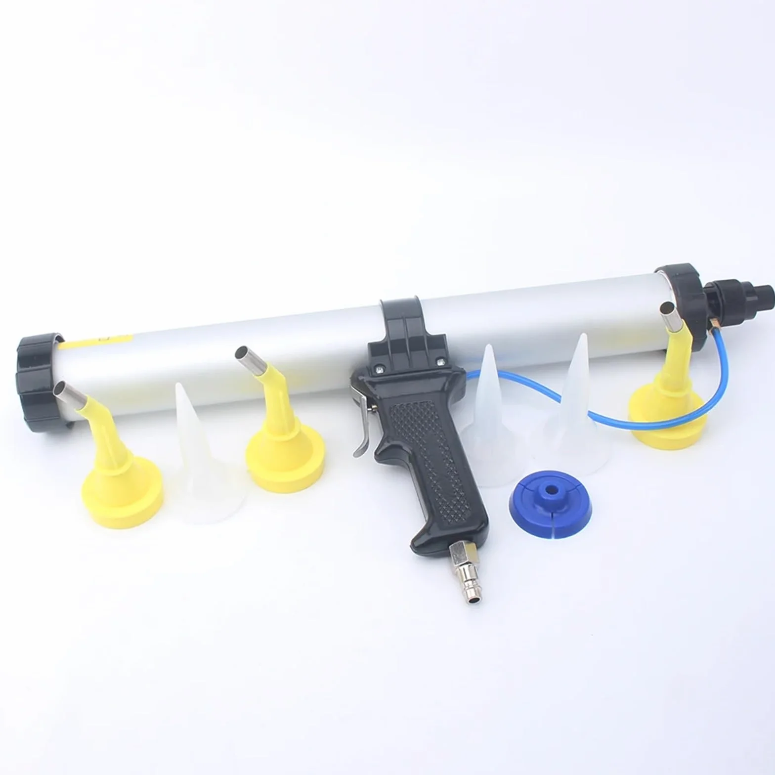 15 cali 600 ml kiełbasa pneumatyczny pistolet uszczelniający silikonowy pistolet do uszczelniania gumy powietrznej aplikator narzędzie (wtyczka powietrza)
