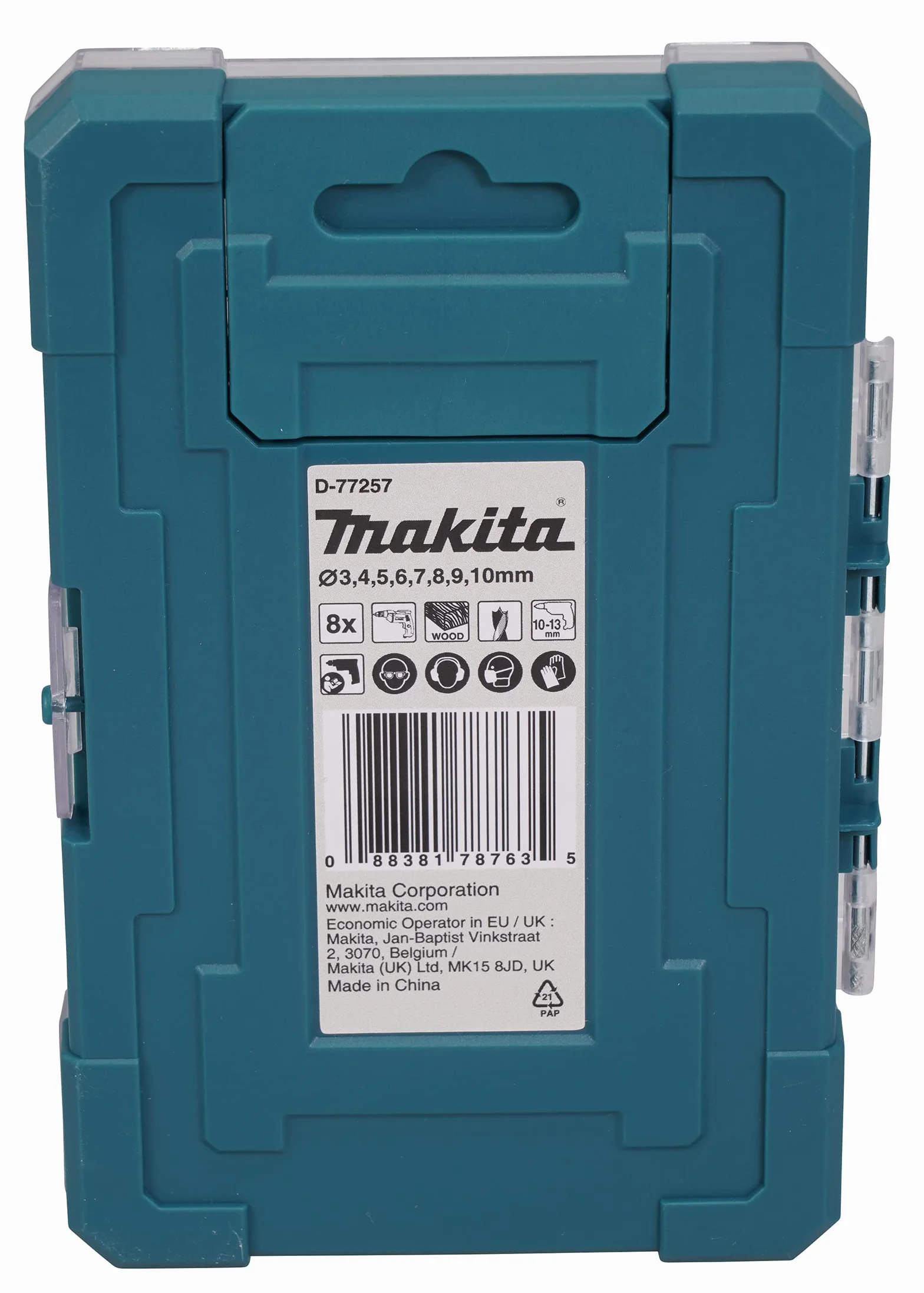 Makita D-77257 8-częściowy zestaw bitów do drewna