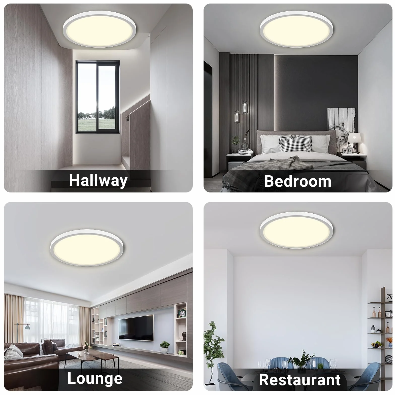 LQWELL Lampa sufitowa LED wodoodporna IP44 50W 4000K 5500LM 600x25mm