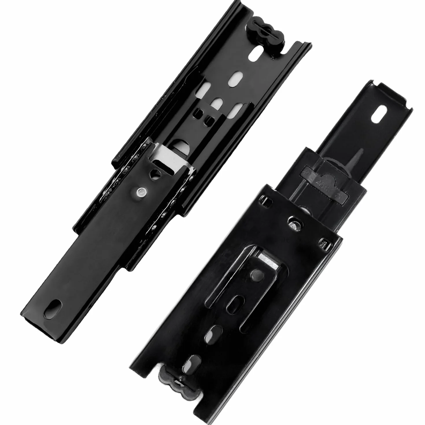 2 sztuki prowadnic do szuflad 100 mm, szyny wysuwane do szuflad 10 cm, 3 składane wysuwane teleskopowe szuflady, zawiasy do szuflad, pełne wysuwanie 185 mm, duża nośność 45 kg