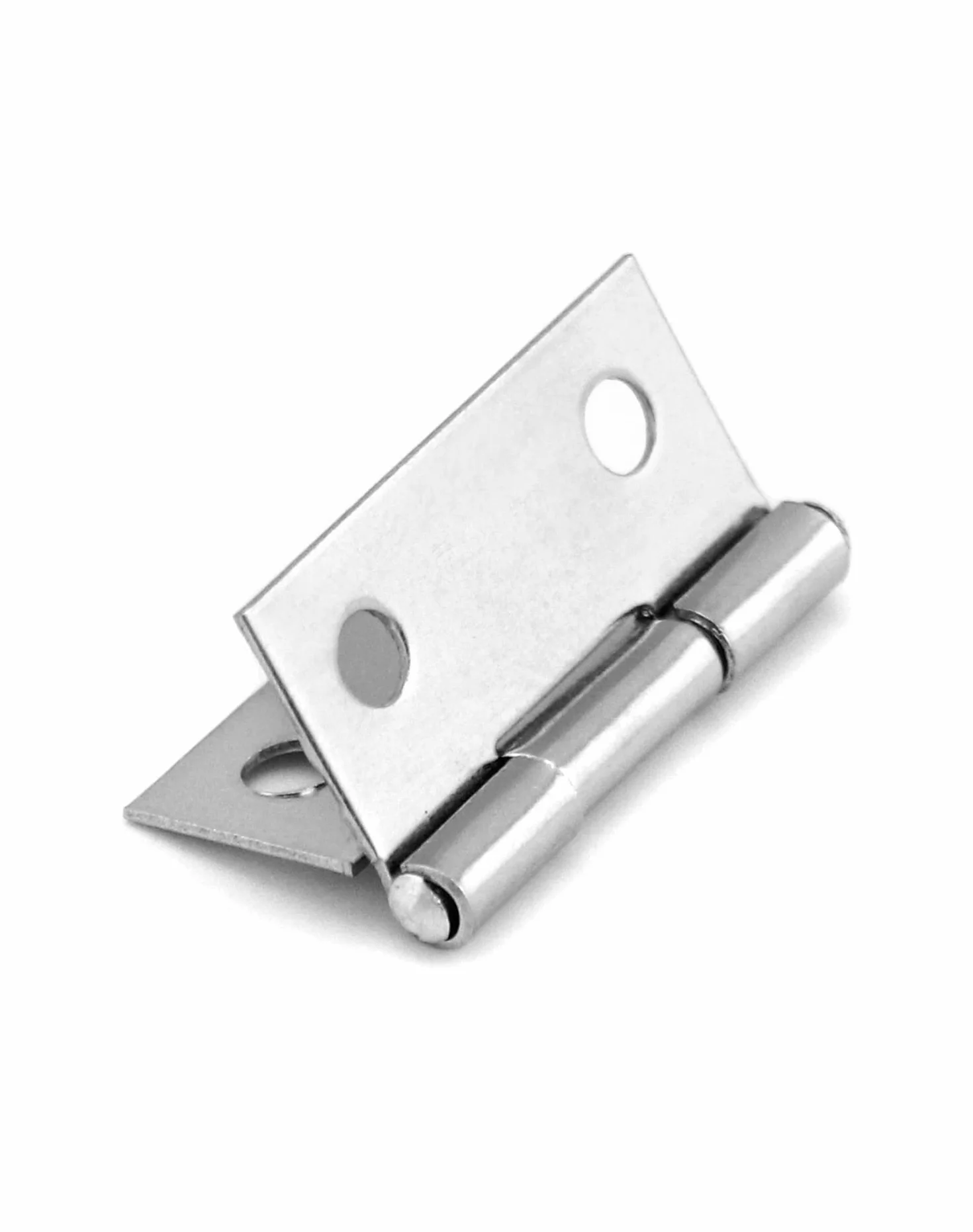 QWORK 40 Sztuk Mini zawias 25mm zawiasy do drzwi składanych małe zawiasy meblowe ze stali nierdzewnej z 160 śrubami do naprawy okien drzwi domowych