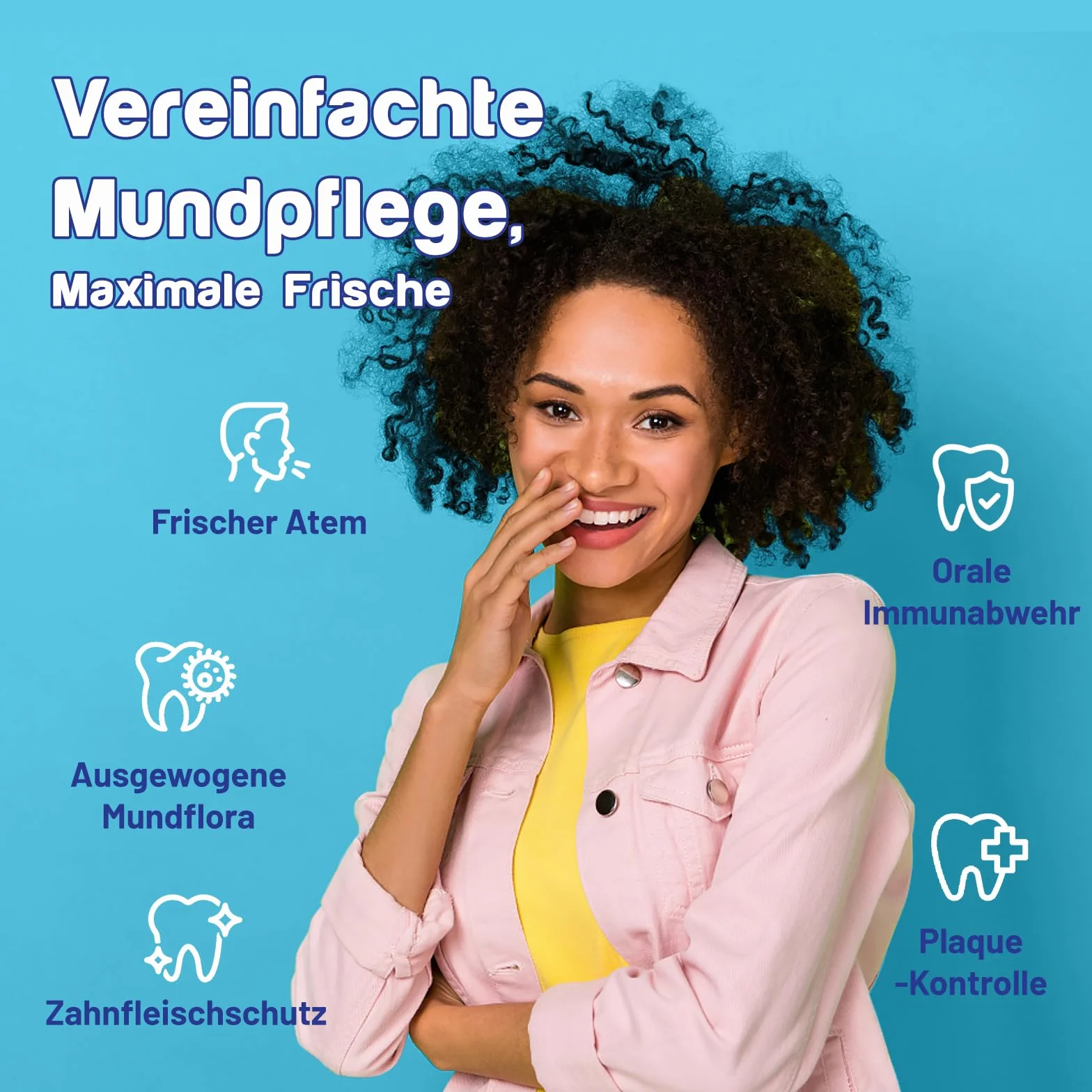 Probiotyk Doustny 11 Miliardów CFU dla Flory Jamy Ustnej, Pastylki Probiotyczne 7 w 1 z BLIS K12 i M18, Bez Cukru, Naturalny Smak Mięty (60 Count (Pack of 2))