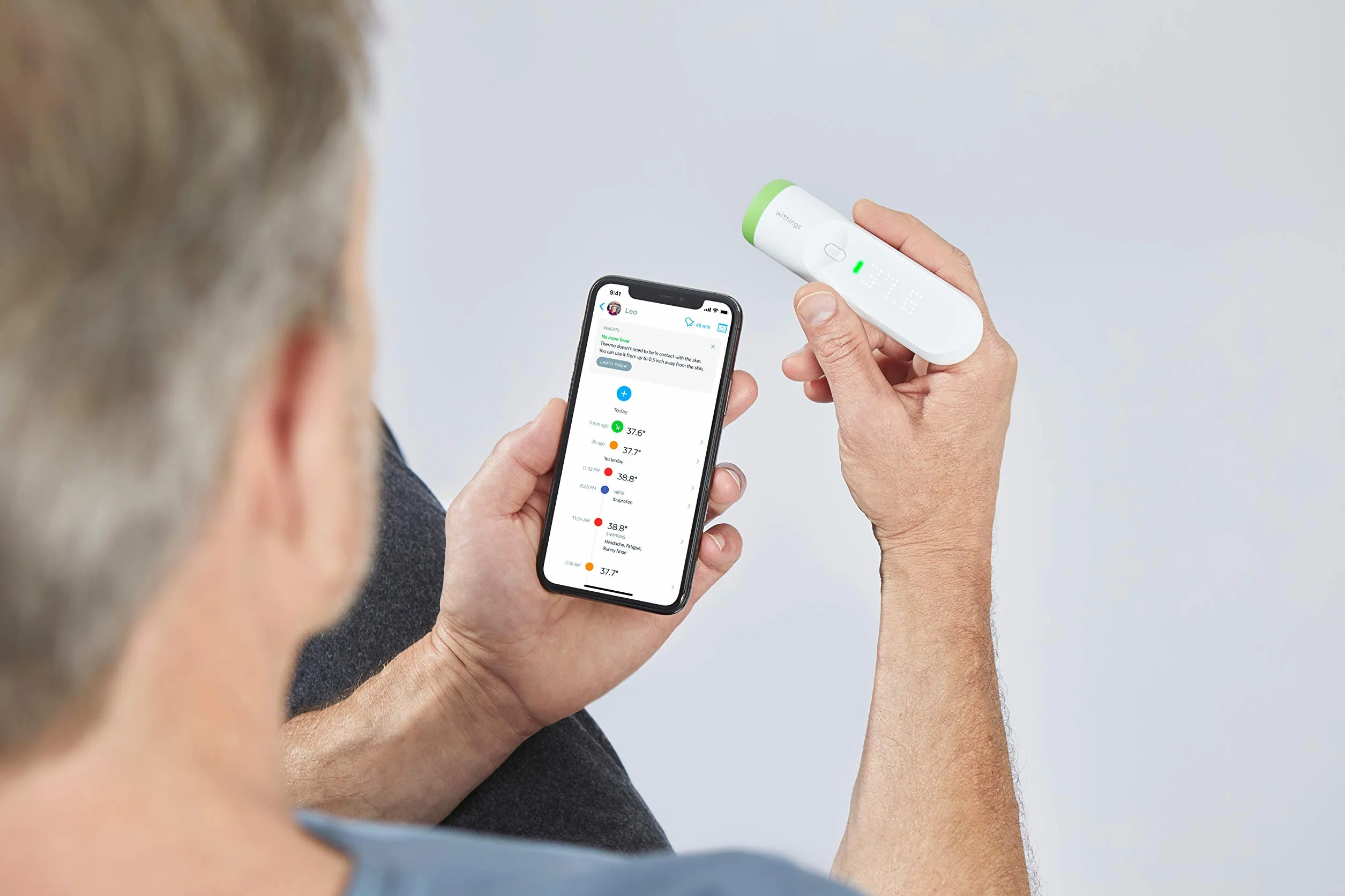 Withings Inteligentny Termometr do Spania dla Niemowląt i Dorosłych
