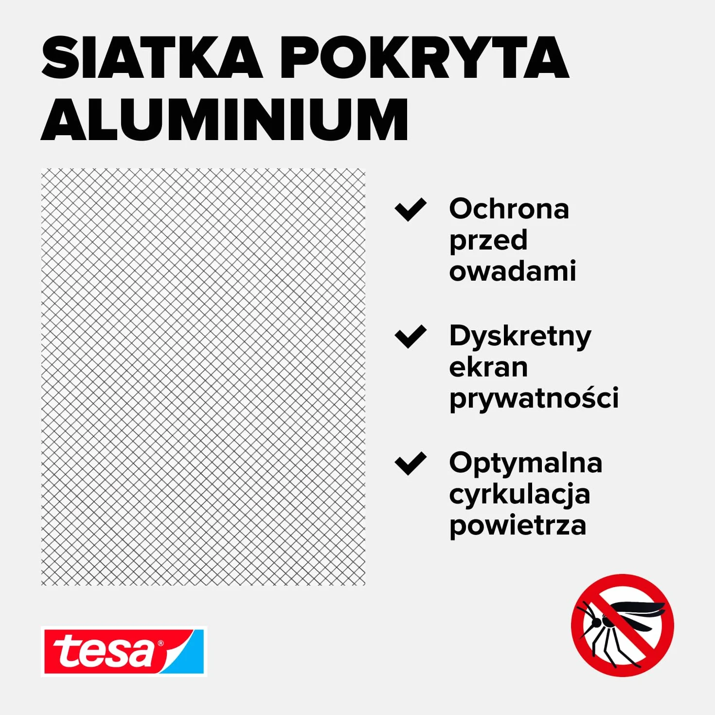 tesa INSECT STOP 2-in-1 Sun Protect and Fly Screen for Roof Windows Premium - siatka z ochroną przeciwsłoneczną do okien dachowych, bez wiercenia, antracyt - 120 x 140 cm