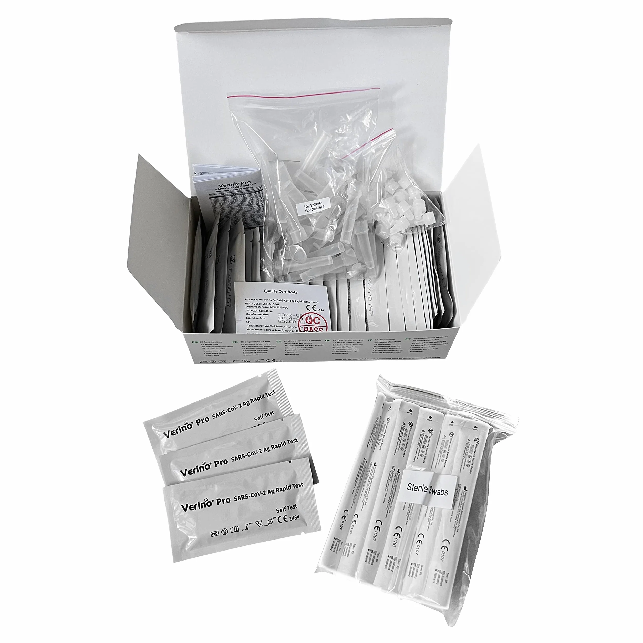 Vivacheck Verino Pro Corona SARS-CoV-19 Antygenowy Test Szybki Nosowy CE 1434