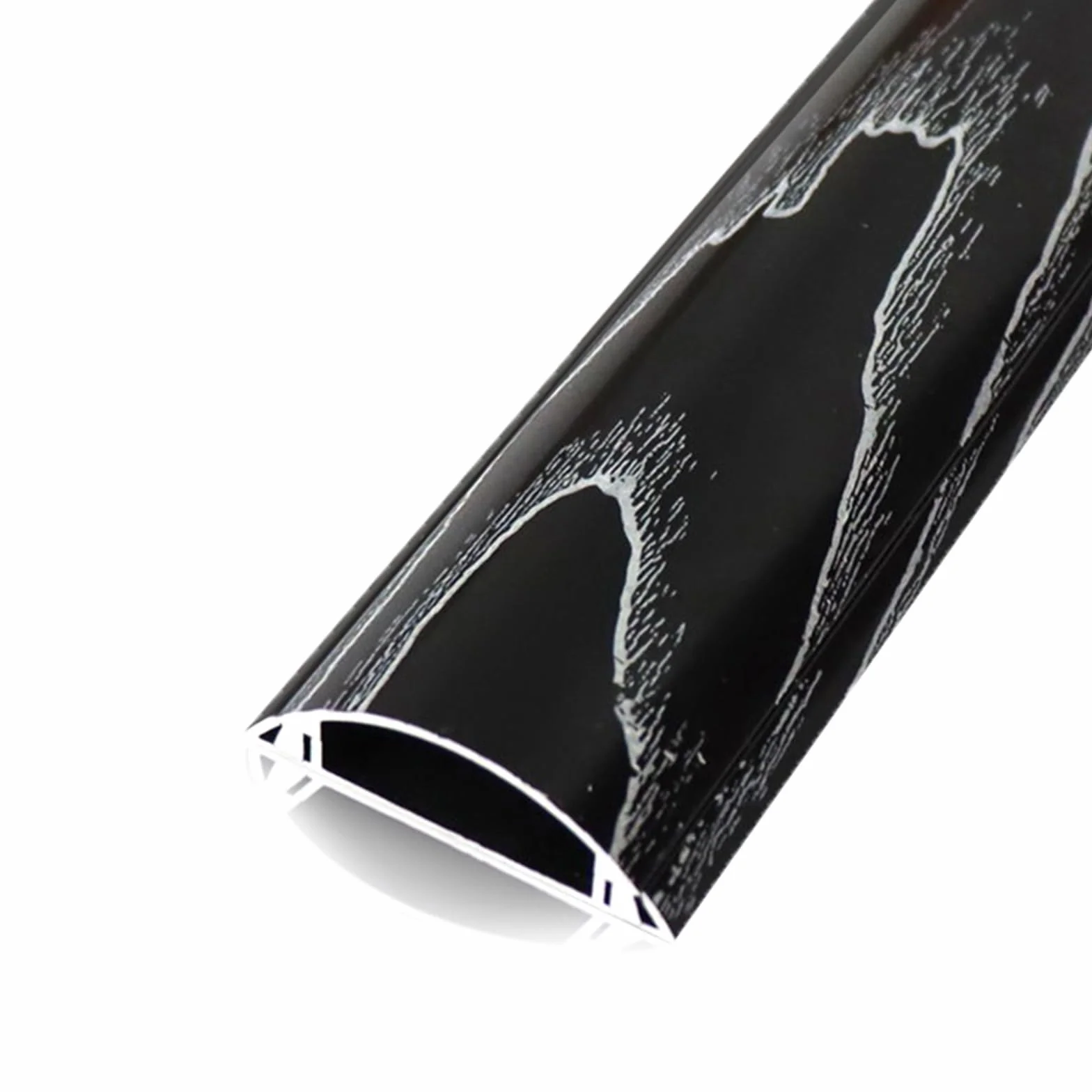 1m 2-pakowy Kanał Tłumiący Kable Ze Stopu Aluminium | Wielokolorowe, wiele rozmiarów, półokrągłe samoprzylepne ze stopu aluminium(Giallo,4#)