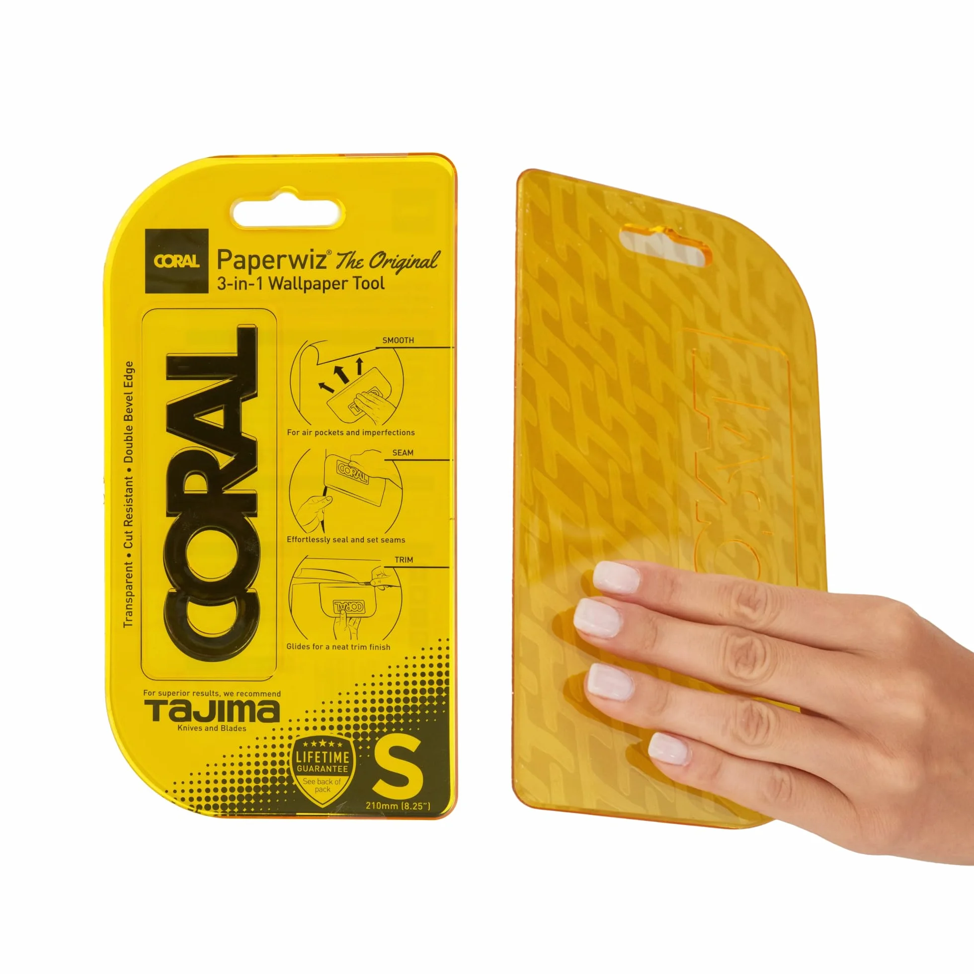 Coral 69500 Paperwiz narzędzie do tapetowania 3 w 1, oryginalny, żółty