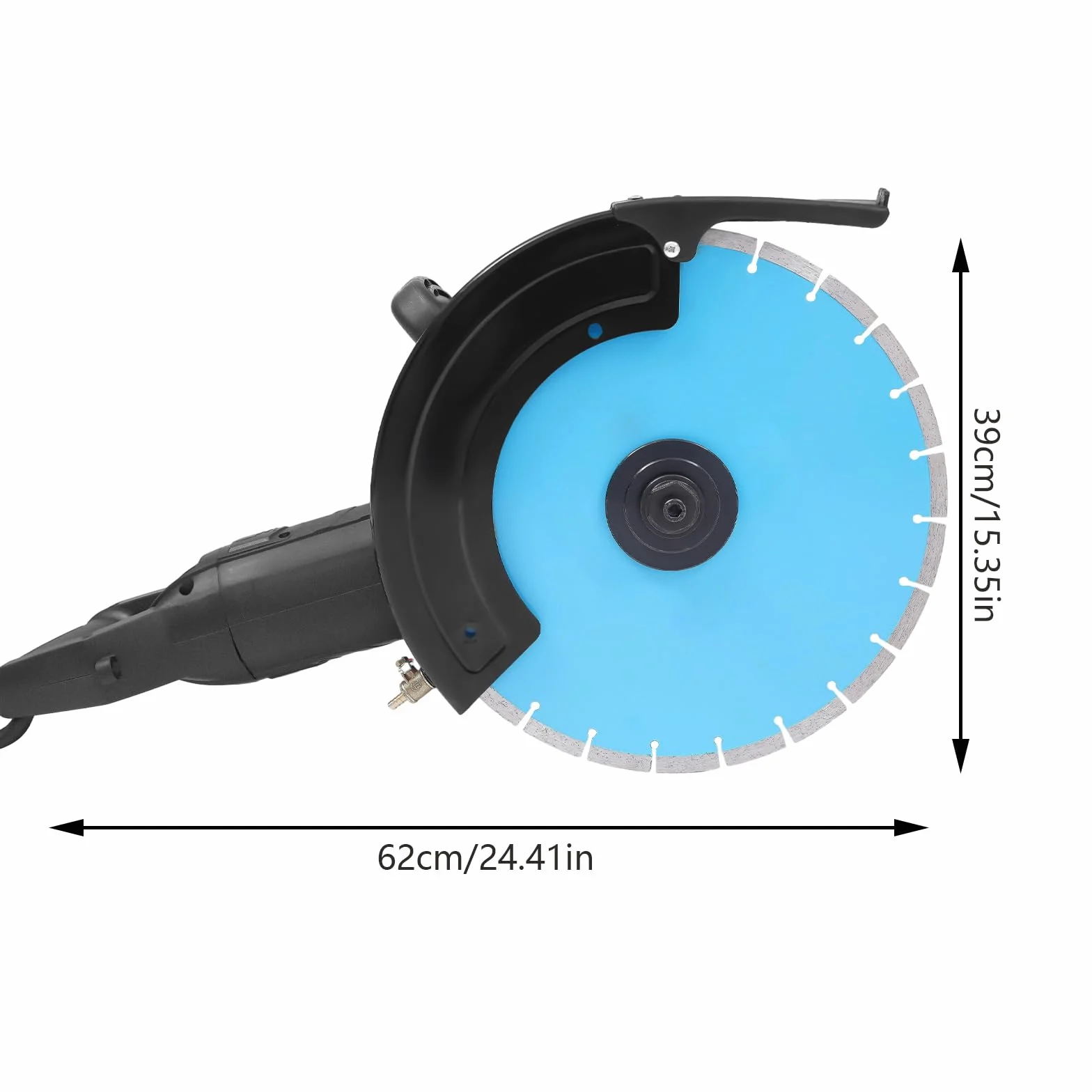 Elektryczna piła do betonu, 3800R/min, przewodowa piła tarczowa, głębokość cięcia 135 mm, sucha tarcza na mokro z tarczą, ostrzem, do cięcia płytek, cementu, granitu, metalu itp