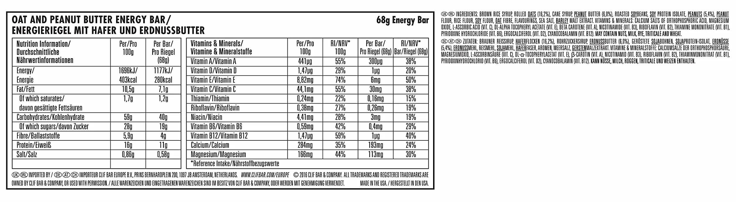 CLIF Bar Pakiet próbny zestaw próbny batonik energetyczny + masło orzechowe 18 sztuk