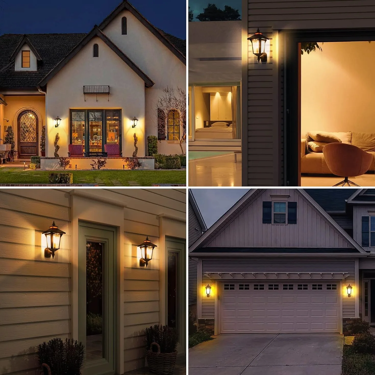 Moman Zewnętrzne lampy solarne, vintage, zewnętrzna lampa solarna z czujnikiem ruchu, 3 tryby IP65, wodoodporna, do ogrodu na patio, 2 szt., projektor solarny i zewnętrzny, oświetlenie lampy