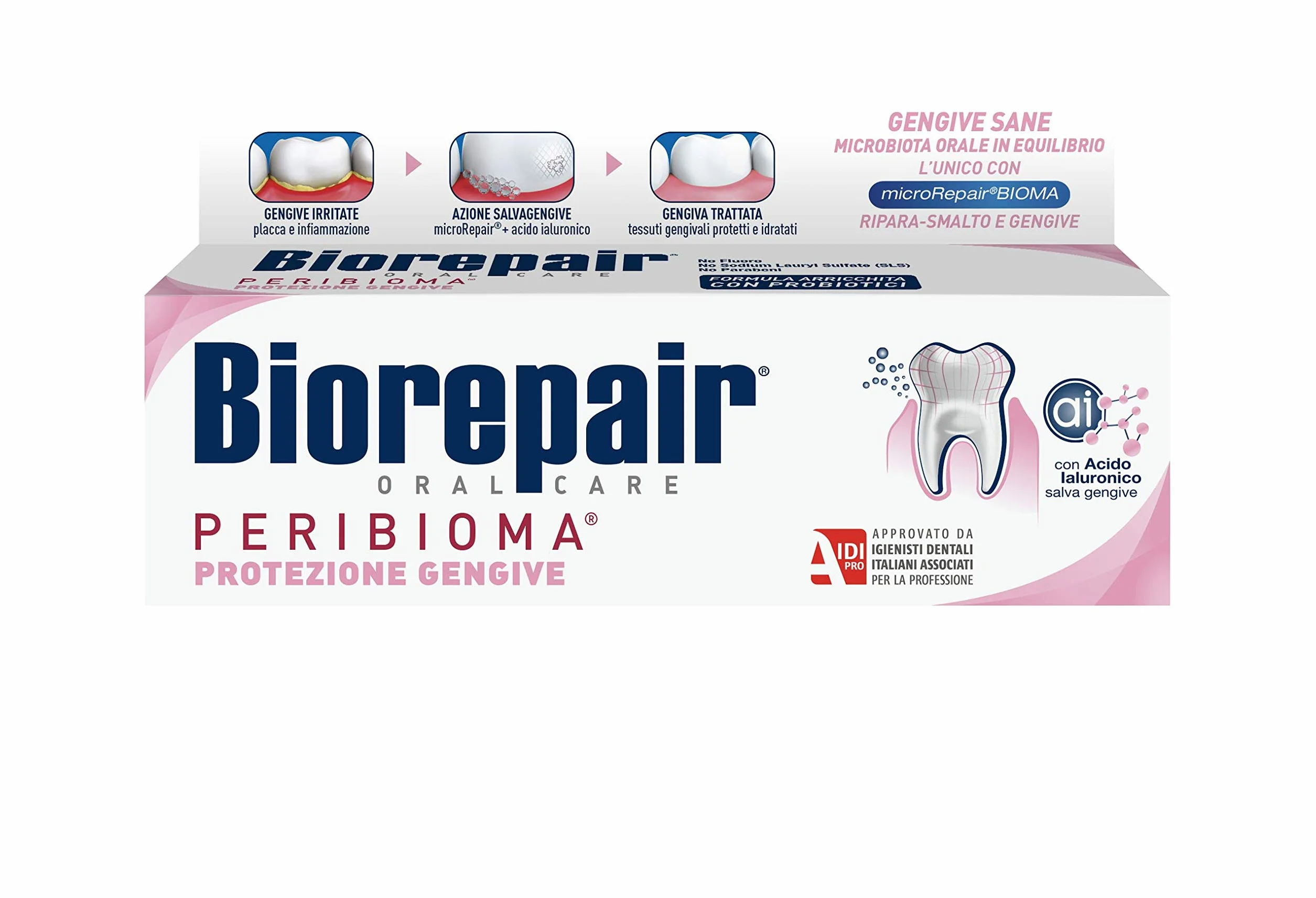 Biorepair, Zestaw do pielęgnacji jamy ustnej z ochroną dziąseł, zawiera szczoteczkę do zębów i pastę do zębów do ochrony dziąseł, rozszerzalna nić dentystyczna, płyn do płukania jamy ustnej do ochrony