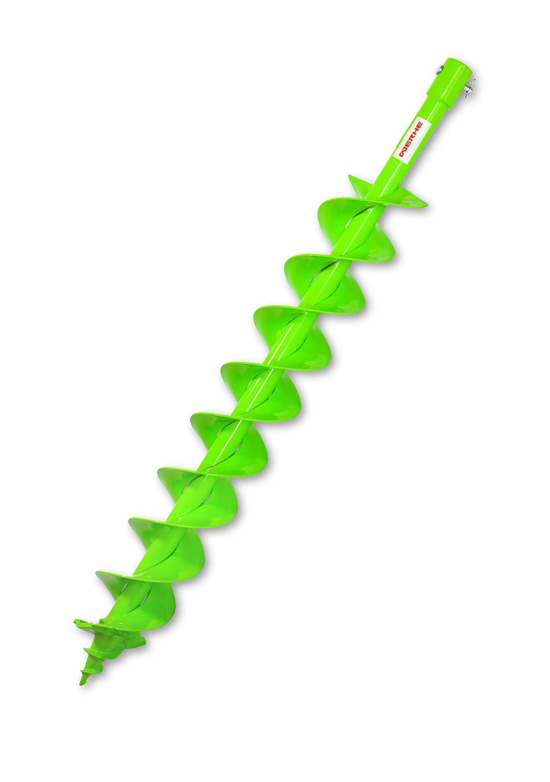 WERHE świder ziemny z podwójną spiralą Ø 80 mm, długość 80 cm, stal | ostrza z węglika, możliwość ostrzenia, długość robocza 60 cm, waga 2,4 kg, do budowy ogrodzeń, sadzenie drzew