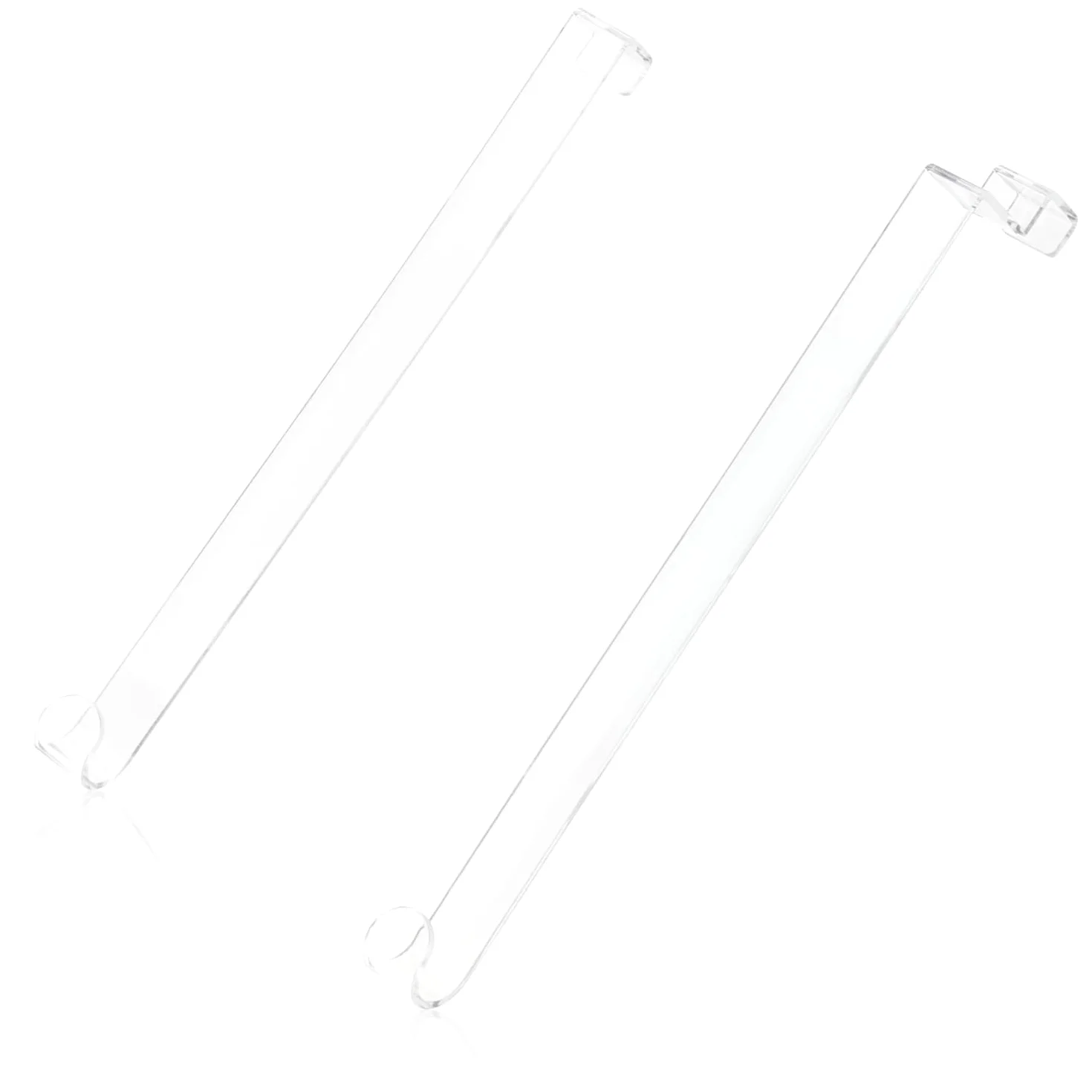 COM-FOUR® 2x haczyki na drzwi wykonane z wytrzymalego tworzywa sztucznego - haczyki 26,5 cm i 28 cm do wienców i dekoracji na drzwi - wieszak na drzwi mieszkan wewnatrz i na zewnatrz