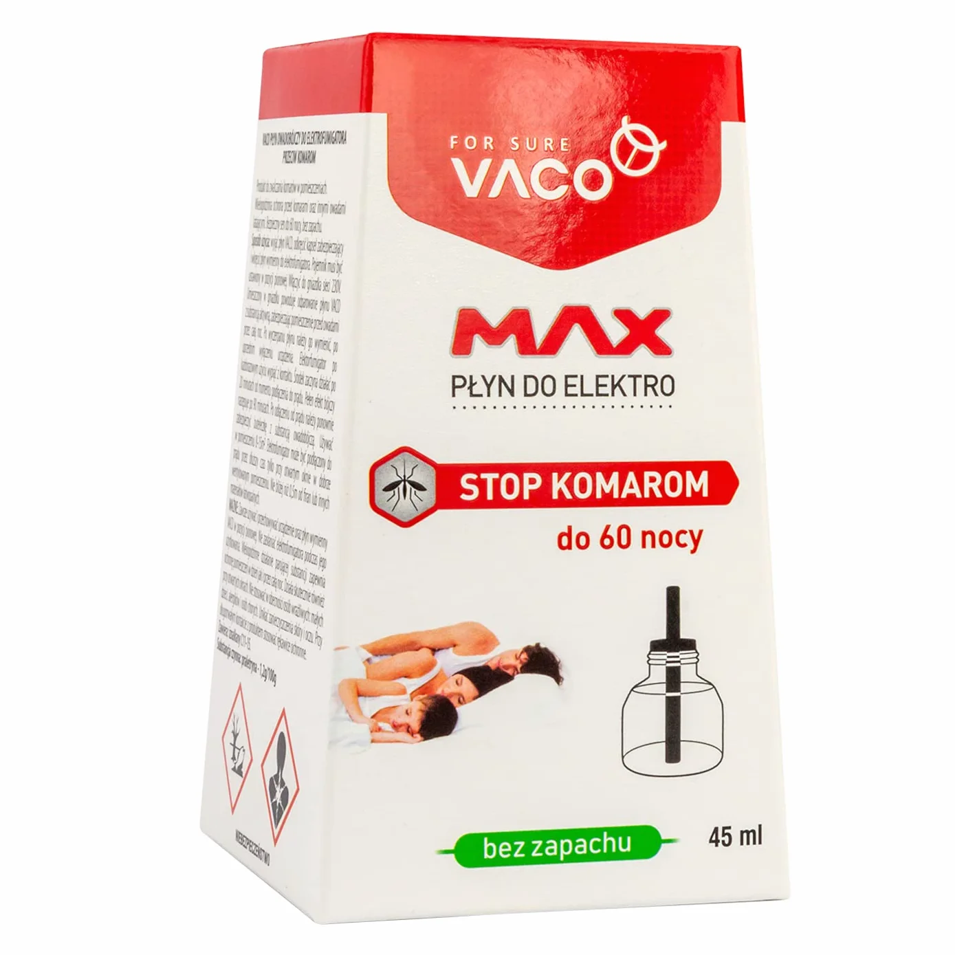 VACO Wkład do elektro MAX płyn na komary 45 ml 60 nocy