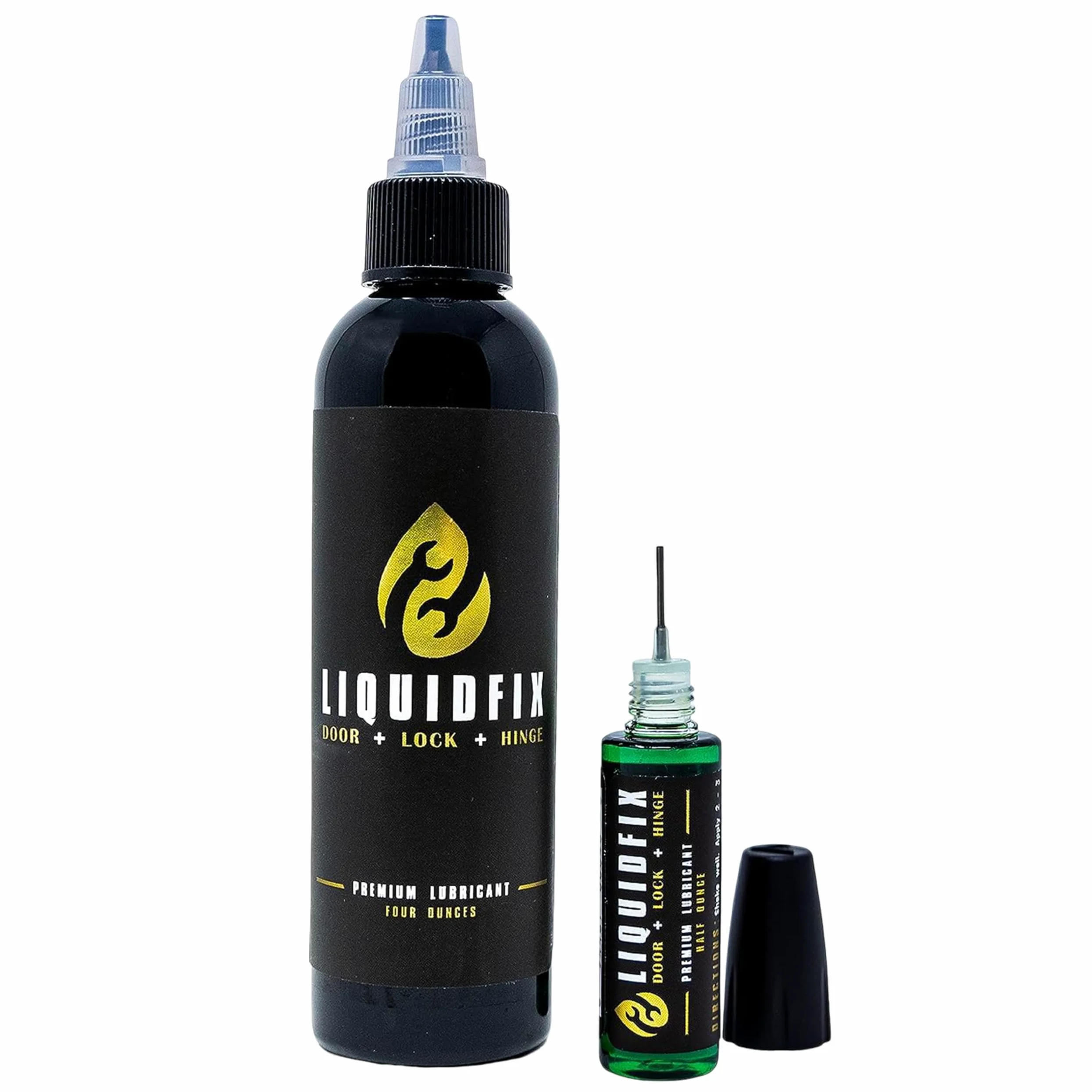 LiquidFix, lubrykant na porta, serratura e cerniera | contagocce da 113,4 g + 14,2 g temu Combo Pack | Lubrykant do porta i porta scorrevole | Olio per porte scorrevoli a lunga durata per cerniere e