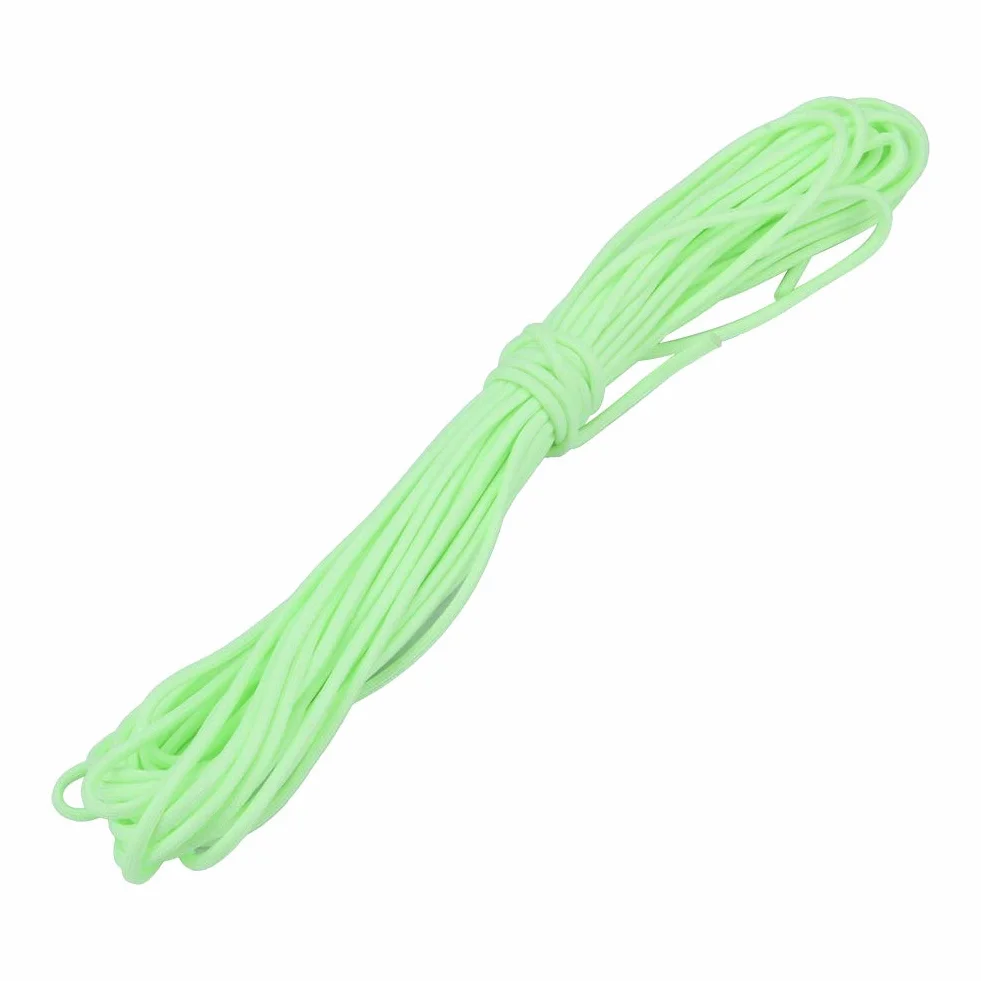 ZJchao (TM) Glow in The Dark Zesty 9 Strand 550 Luminous Glow in the Dark Paracorachute Cord … (150 m, zielony)