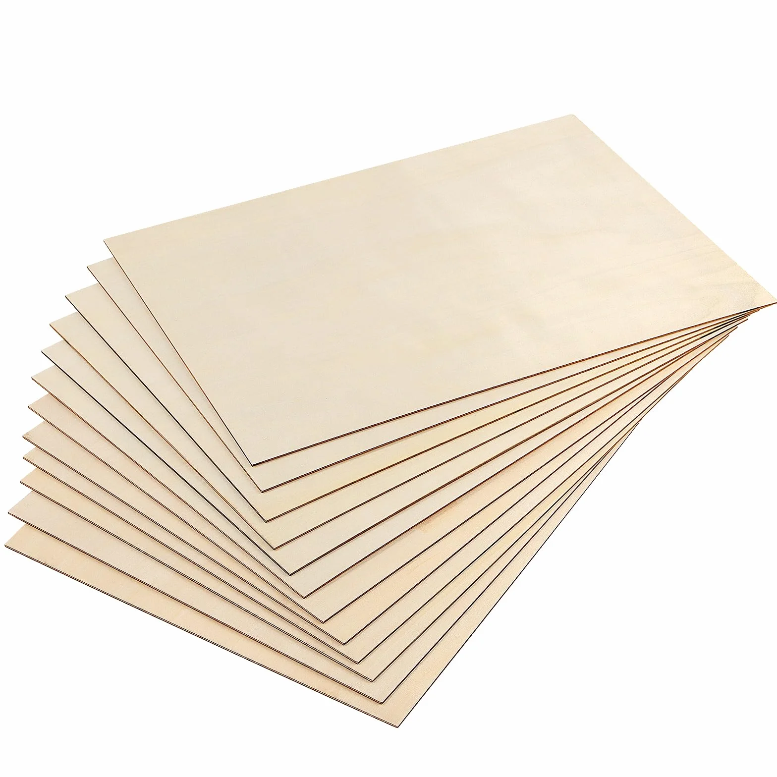 KEILEOHO 10 sztuk sklejki A3 o grubości 2 mm, 420 x 300 mm, płyty drewniane, do majsterkowania, rękodzieła