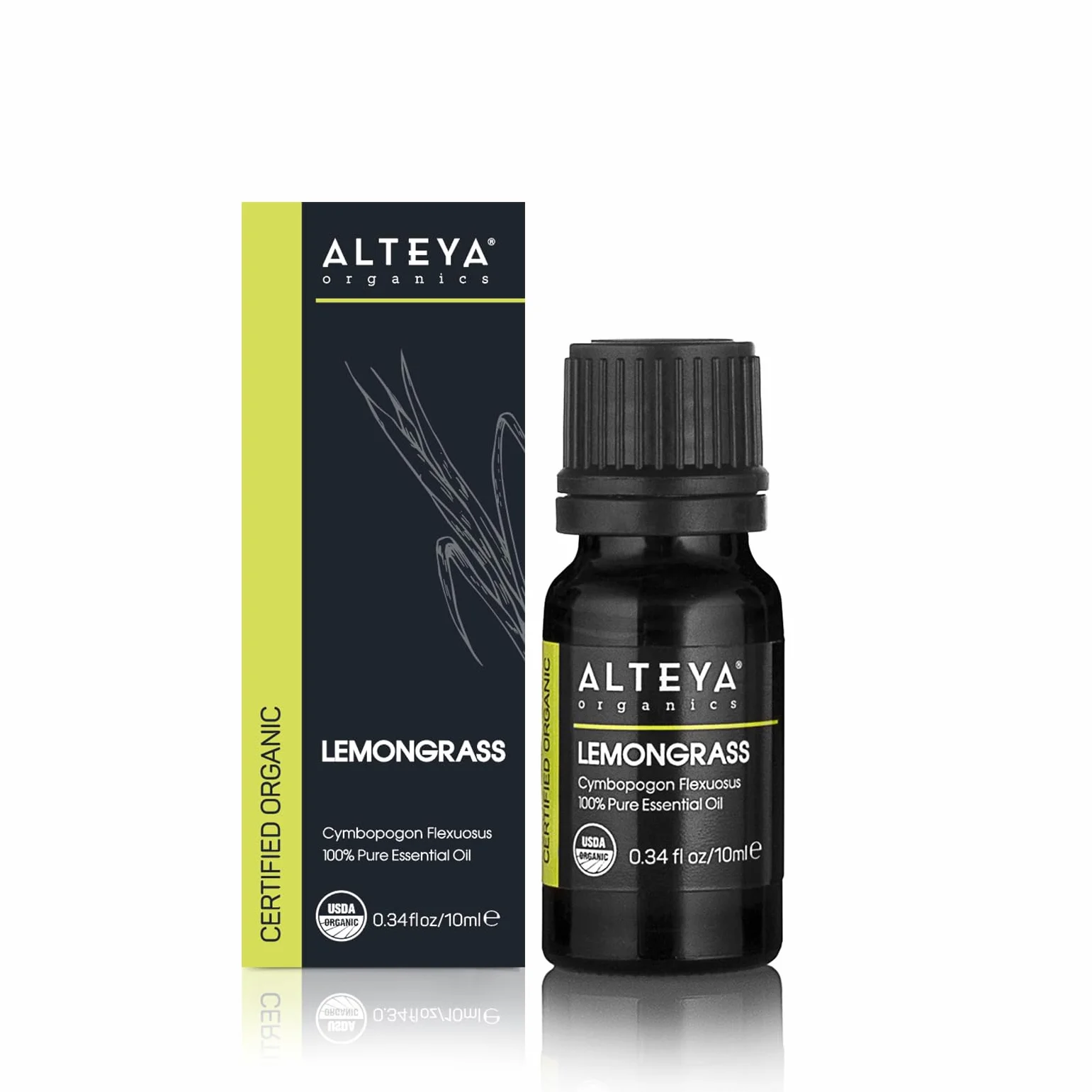 Alteya Bio olejek z trawy cytrynowej (Cymbopogon Citratus) 10 ml - 100% certyfikowany organiczny czysty naturalny olejek z trawy cytrynowej