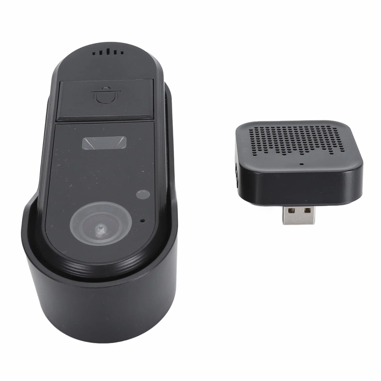 Kamera Dzwonkowa, Bezprzewodowy Inteligentny Dzwonek Wideo WiFi z kamerą HD, 2-kierunkowy Domofon Noktowizyjny, wodoodporność IP67, Wbudowana Bateria, dla Androida dla IOS