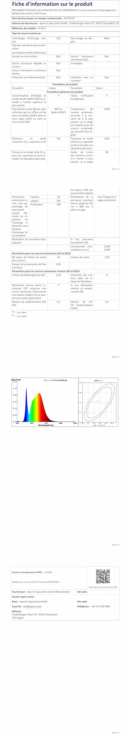 Oświetlenie LED do szafki 230 V, 4 W LED, IP44, G4, 20 mm, reflektory wpuszczane, do mebli płaskich, 3 temperatury barwowe, 3000 k/4000 k/6000 k, okap kuchenny, do zabudowy łazienkowej (białe, zestaw