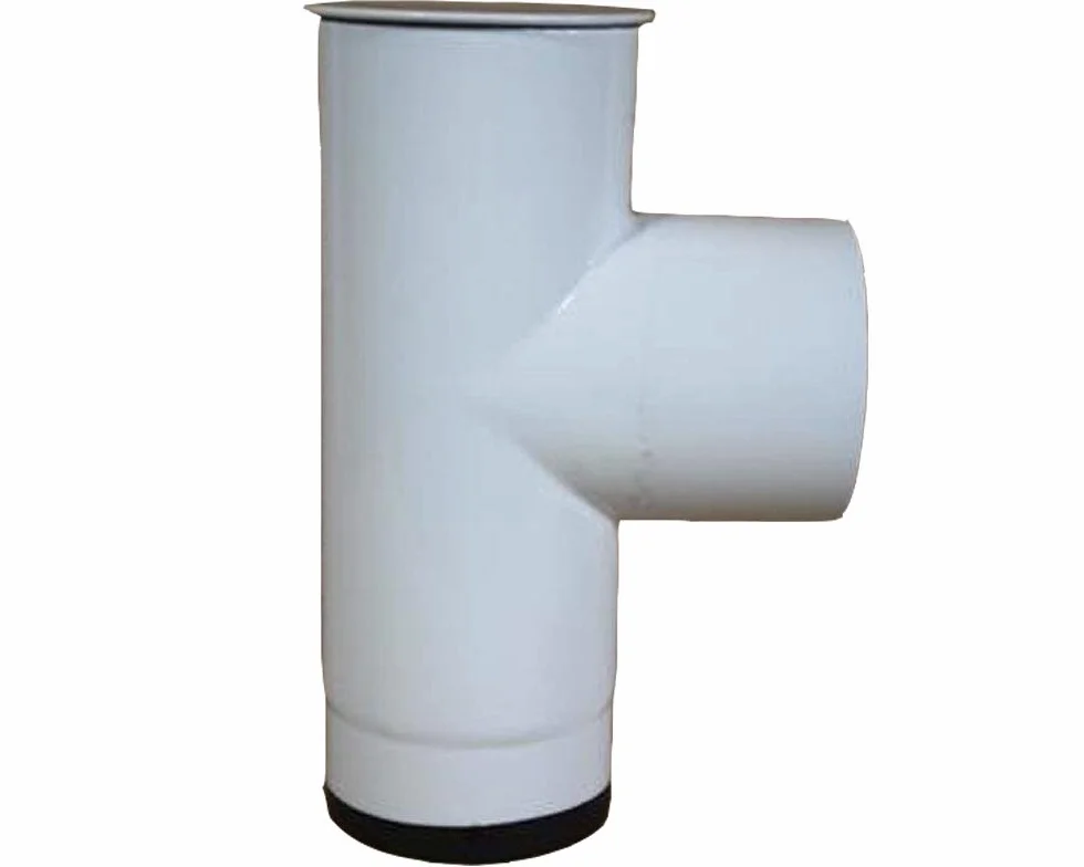 Rura piecowa rura dymowa kolano 330 mm biała emaliowana Hq 120 ø