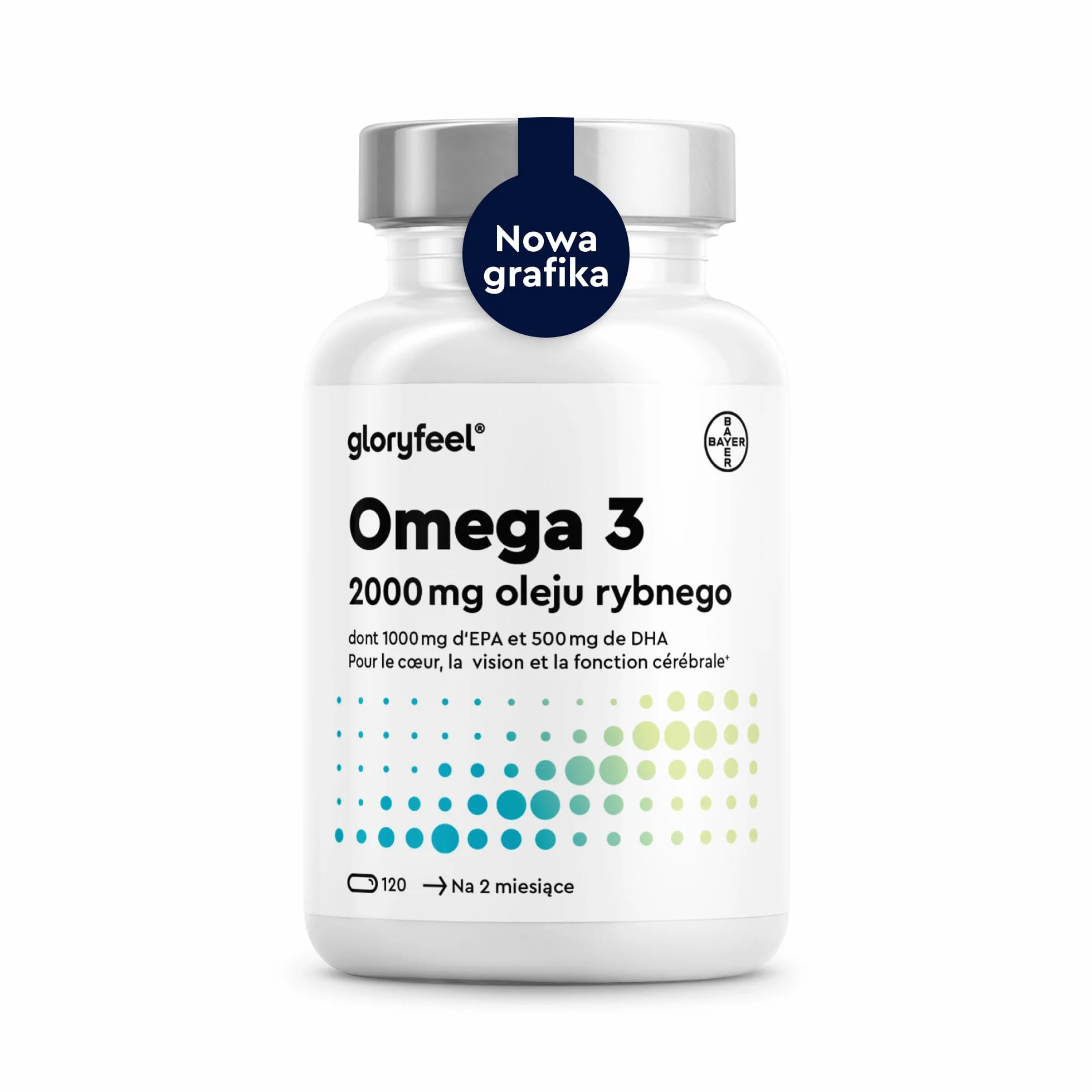 Omega 3 Kapsułki 2000mg Oleju Rybnego EPA 1000mg DHA 500mg Kwasy Tłuszczowe Anchois
