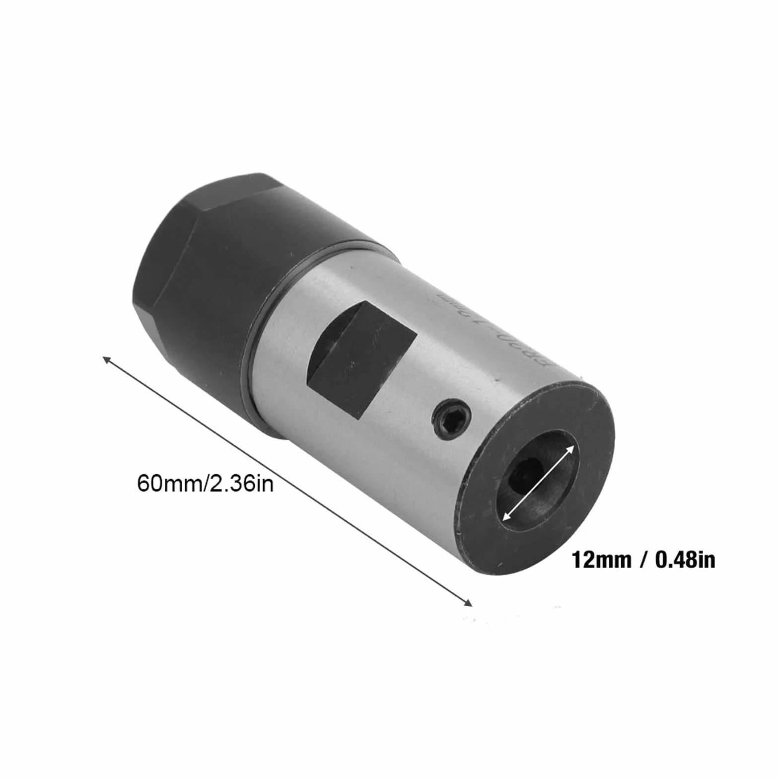 Spannzangenblock C25-ER20-45L Rundspannzangenhalter 6mm / 8mm / 10mm / 12mm / 16mm für CNC-Drehspindelmotor-Klemmstange(12mm)