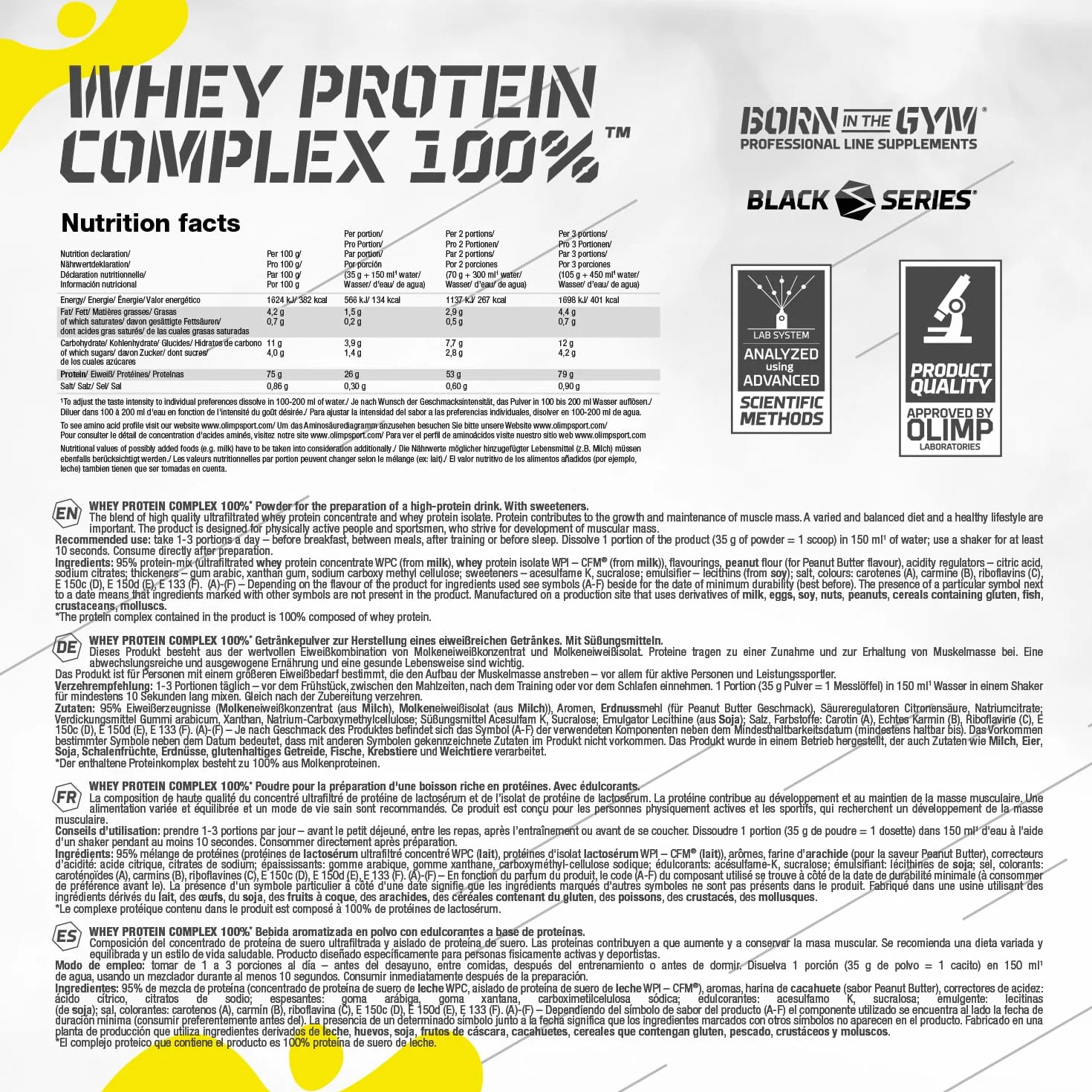 Olimp Sport Nutrition Whey Protein Complex 100% – 700 g – białko w proszku – Booster pre Workout – ciasteczka i krem