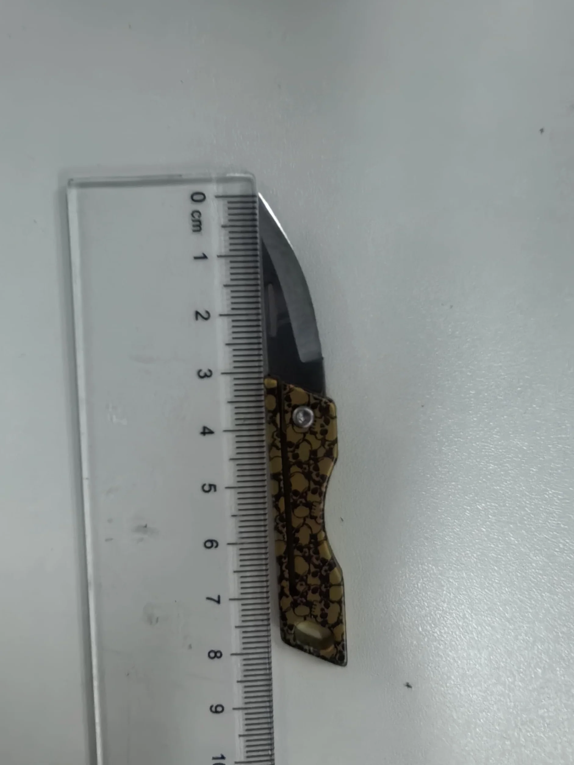 KeyUnity KK06 mały tytanowy, składany mini nóż Edc z wbudowaną dziurką na klucz, lekki breloczek do kluczy, nóż do kempingu i wędrówek