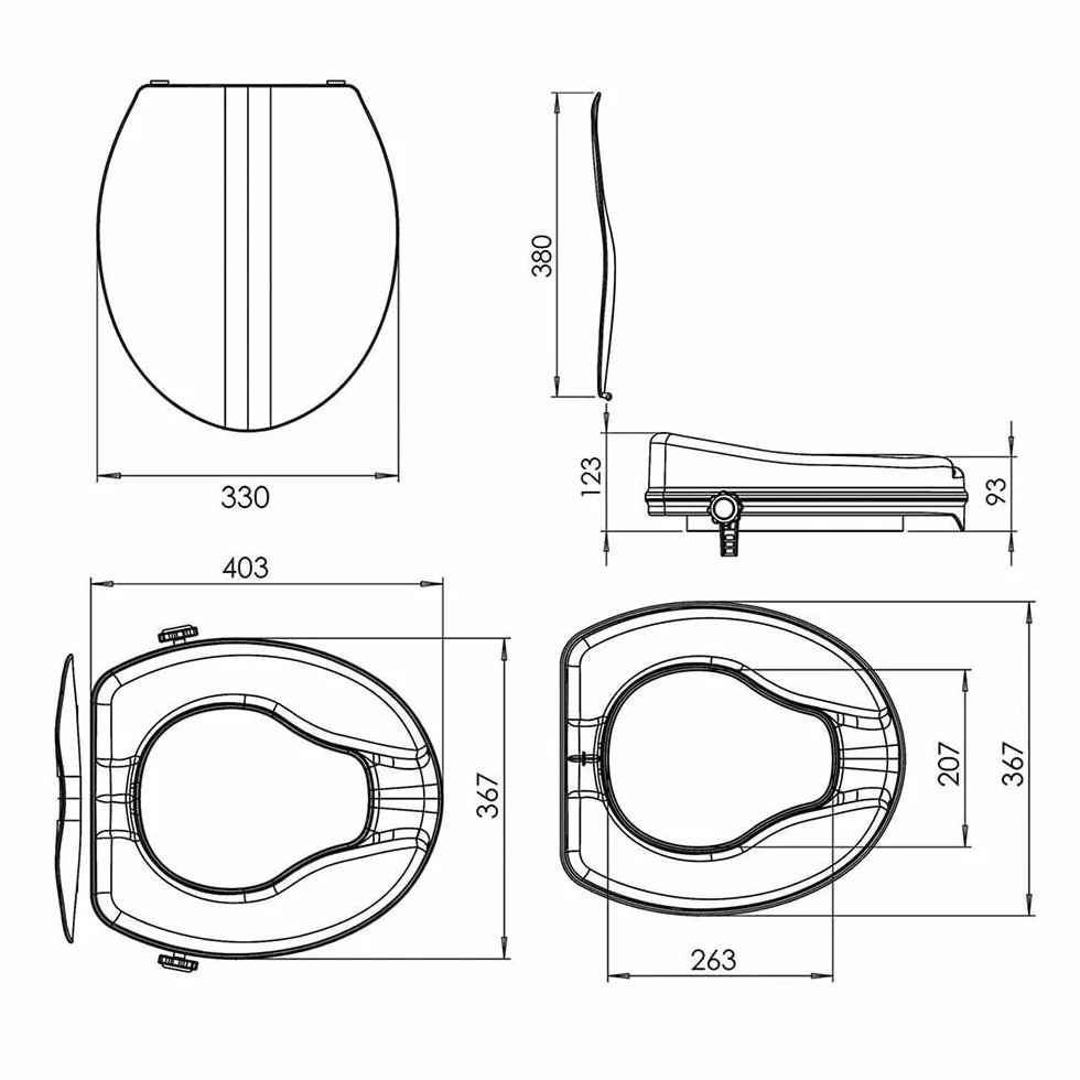 Kibath 143834 podwyższenie deski sedesowej, białe, w zestawie adapter do mocowania na toalecie i stabilność do 150 kg, błyszczący chrom