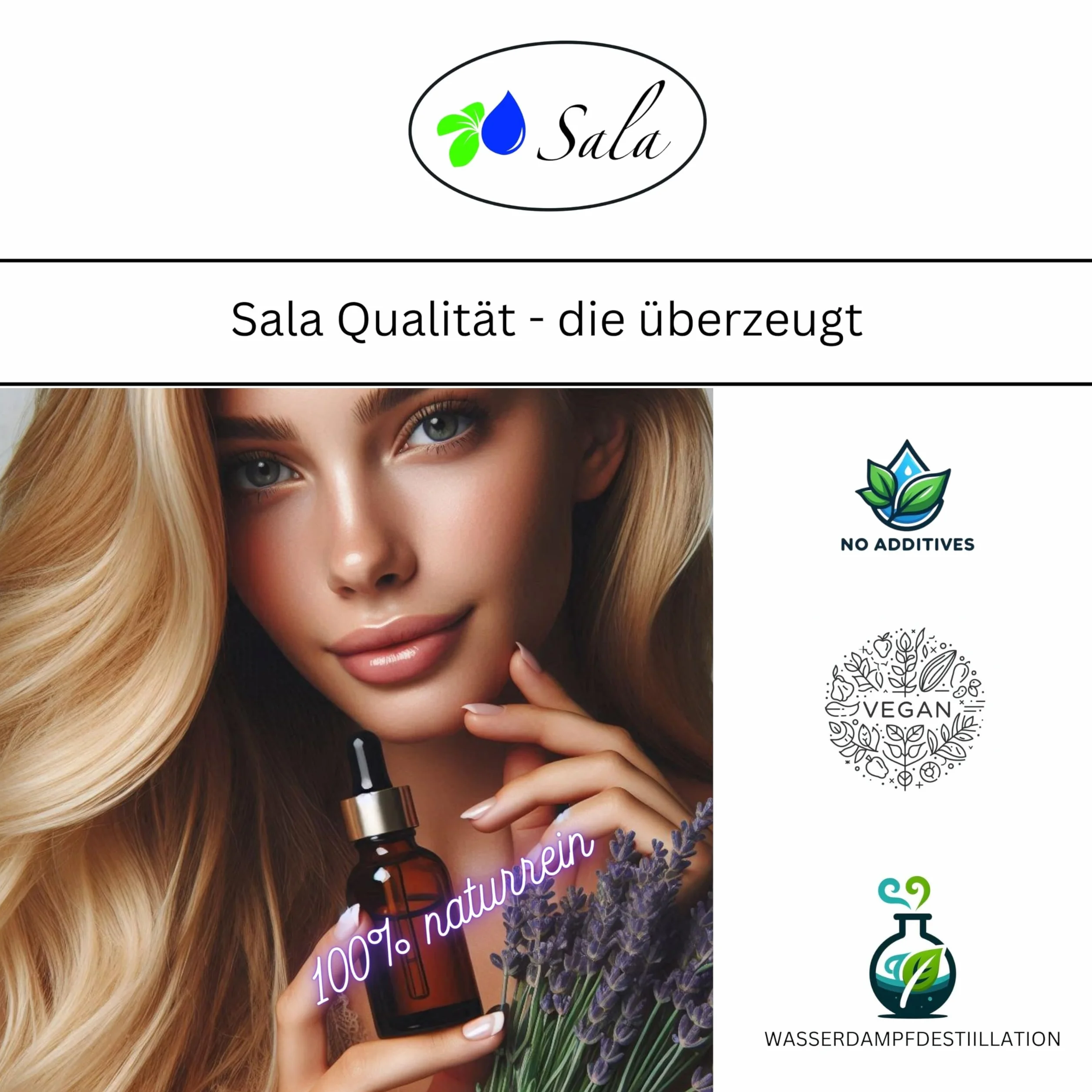Olejek lawendowy naturalny czysty 100 ml szklana butelka