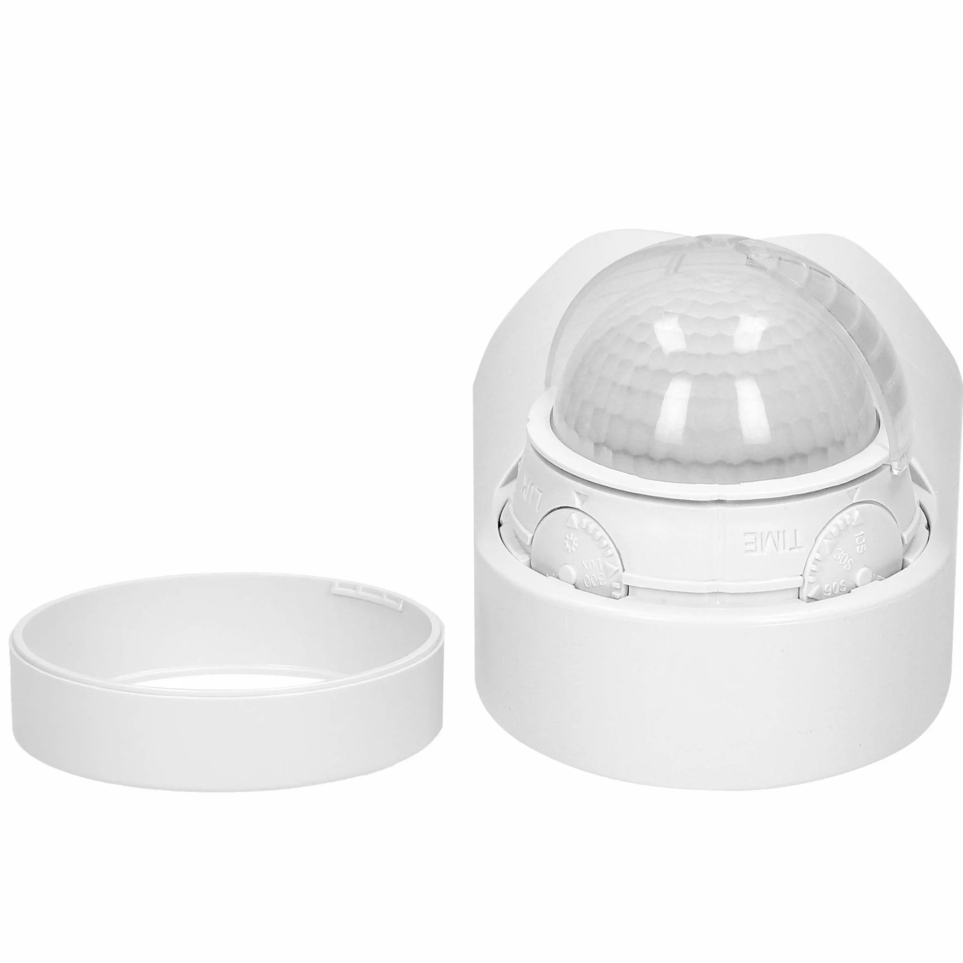 ORNO CR-265 czujnik ruchu zewnętrznego, wodoszczelny, z czujnikiem zmierzchu, IP65, 12 m, 240°, 1200 W, 3 rodzaje montażu, natynkowy, ustawienie czasu
